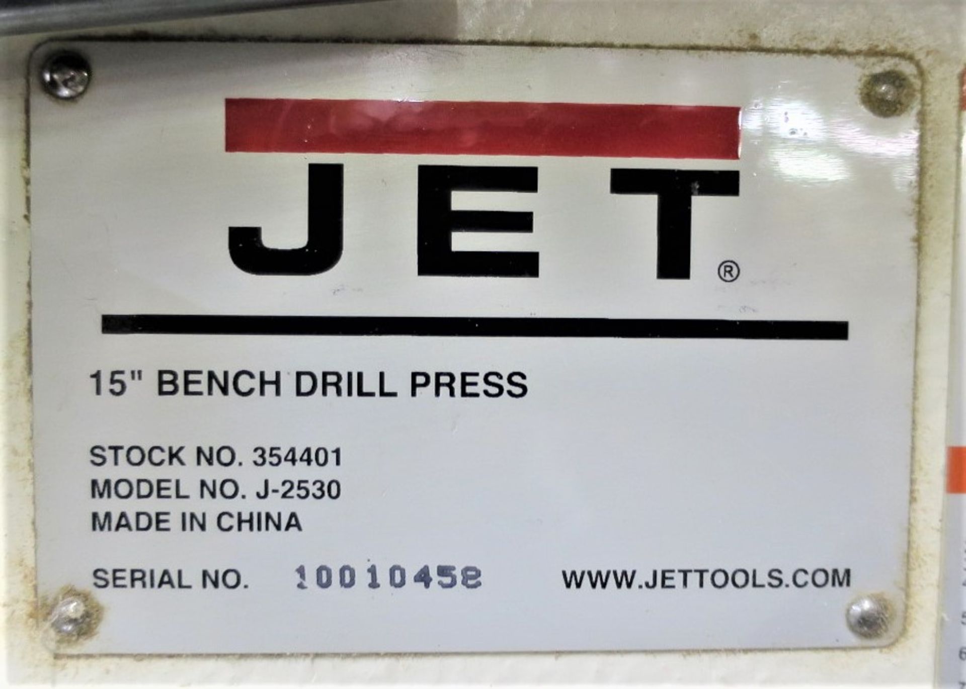 Jet 15" Bench Drill Press - Image 2 of 2