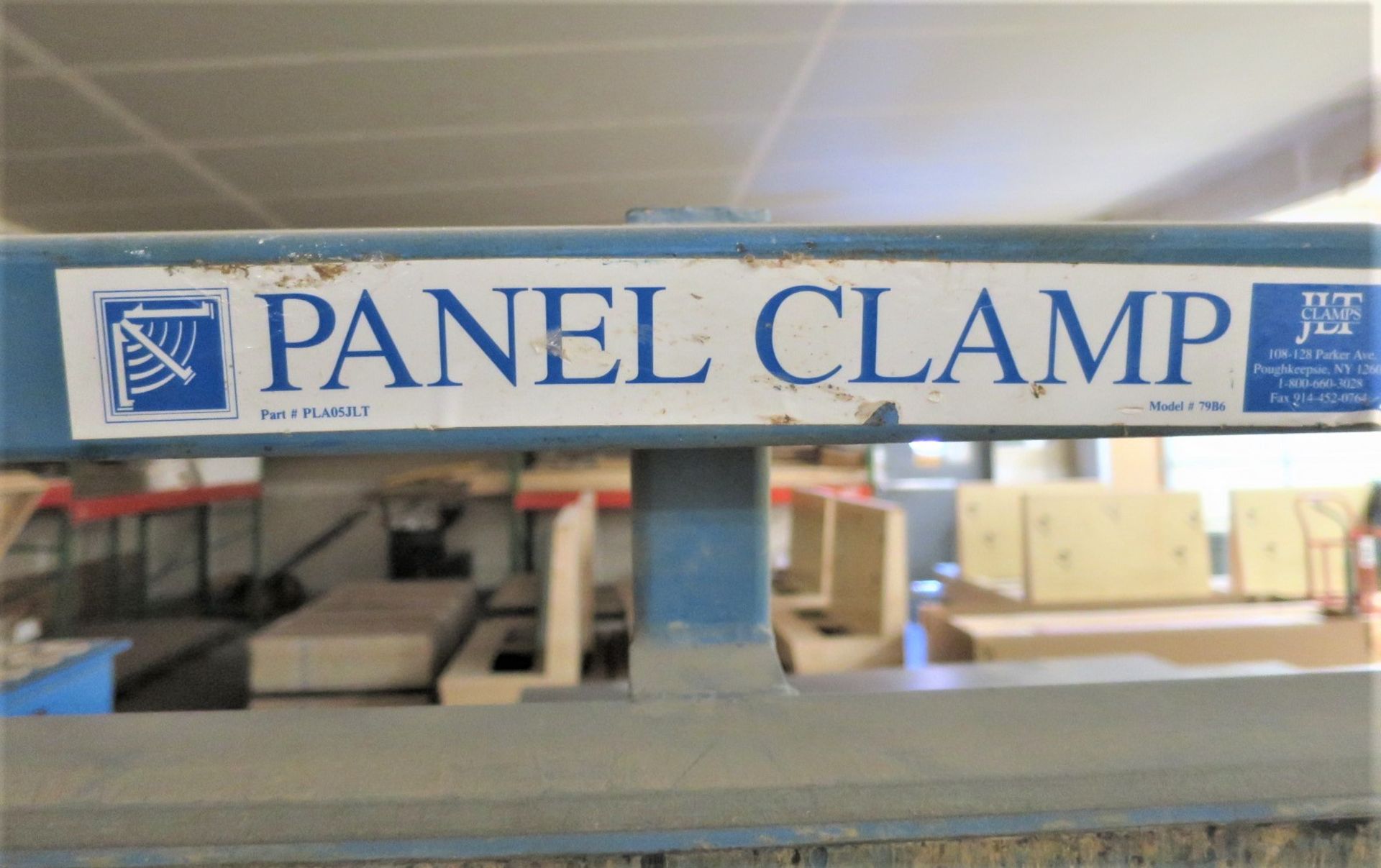 Panel Clamp Model 79B6 12' Table with approx. (30) clamps - Image 2 of 3