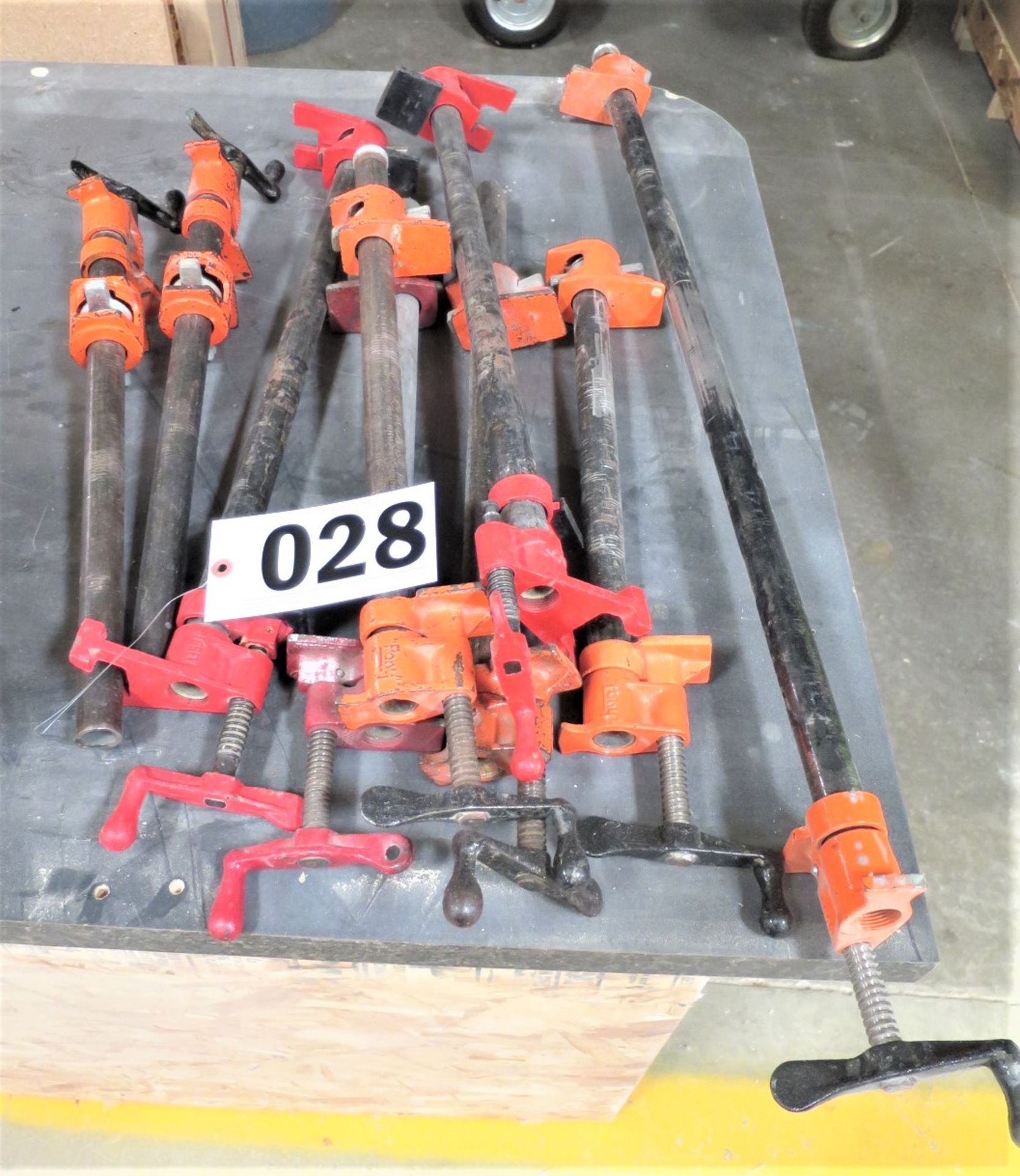 approx. (9) assorted lengths clamps
