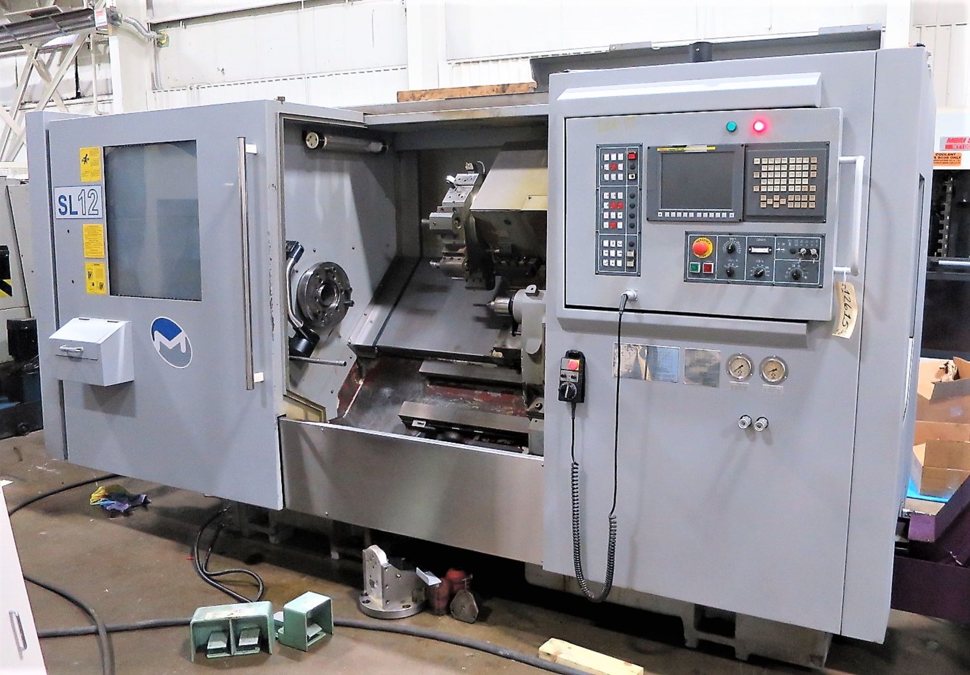 Milltronics SL12/Microcut 92HTL 2-Axis CNC Lathe, S/N 091511108, New 2009