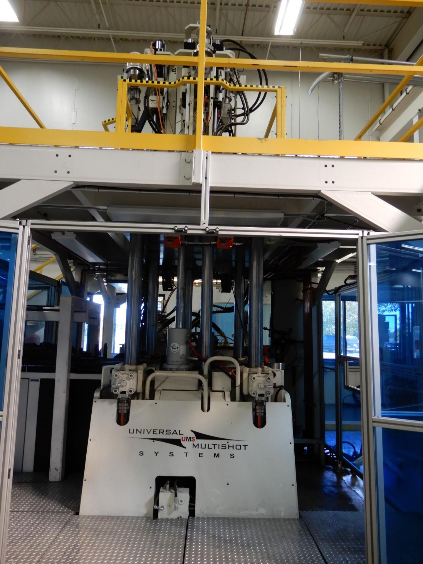 NEFF 200 Ton 4 Post Down Acting Hydraulic 4 Station(color) vertical injection molding Press - Image 10 of 19