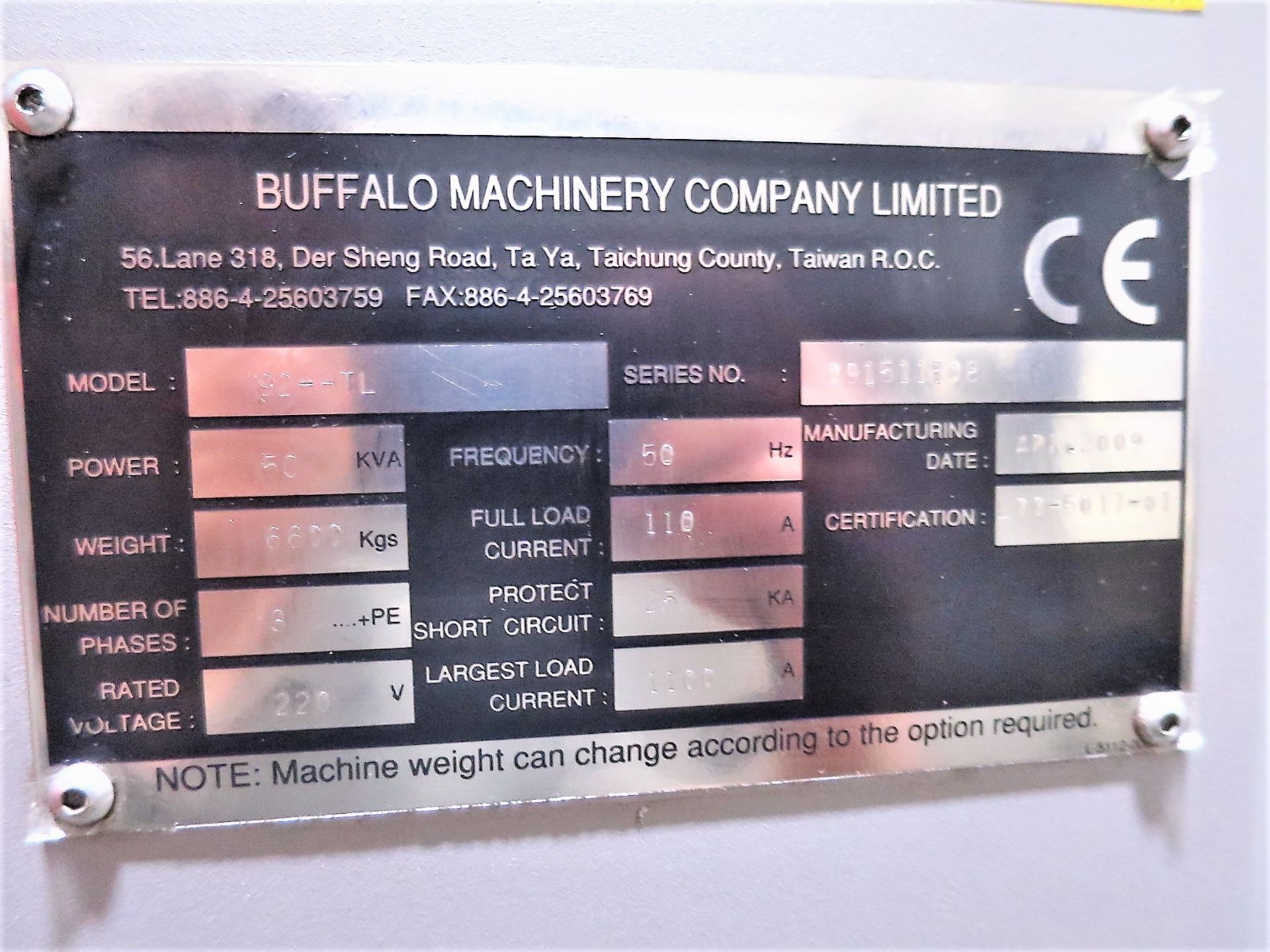 Milltronics SL12/Microcut 92HTL 2-Axis CNC Lathe, S/N 091511108, New 2009 - Image 10 of 10