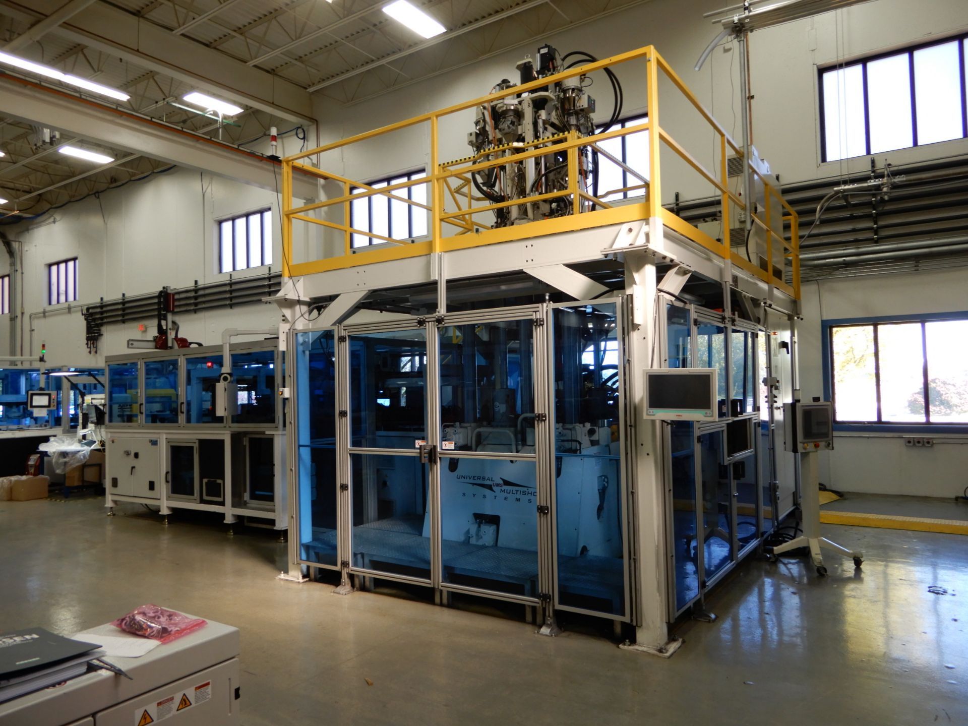 NEFF 200 Ton 4 Post Down Acting Hydraulic 4 Station(color) vertical injection molding Press - Image 2 of 19