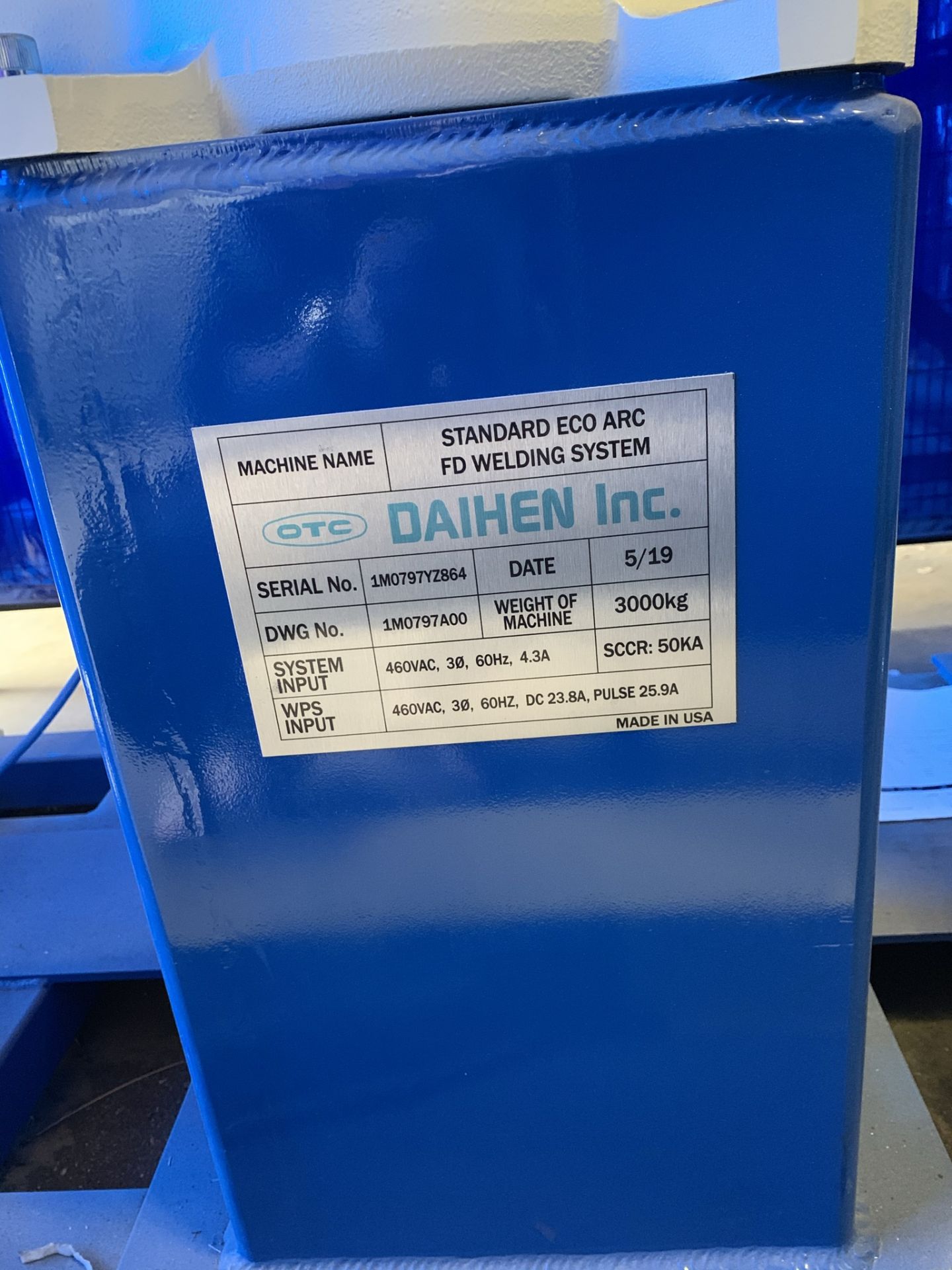 OTC Daihen ECO-ARC 200B Cell With FD-V8 Manipulator, WB-P400-350Amp Pkg, New 2019 - Image 11 of 11