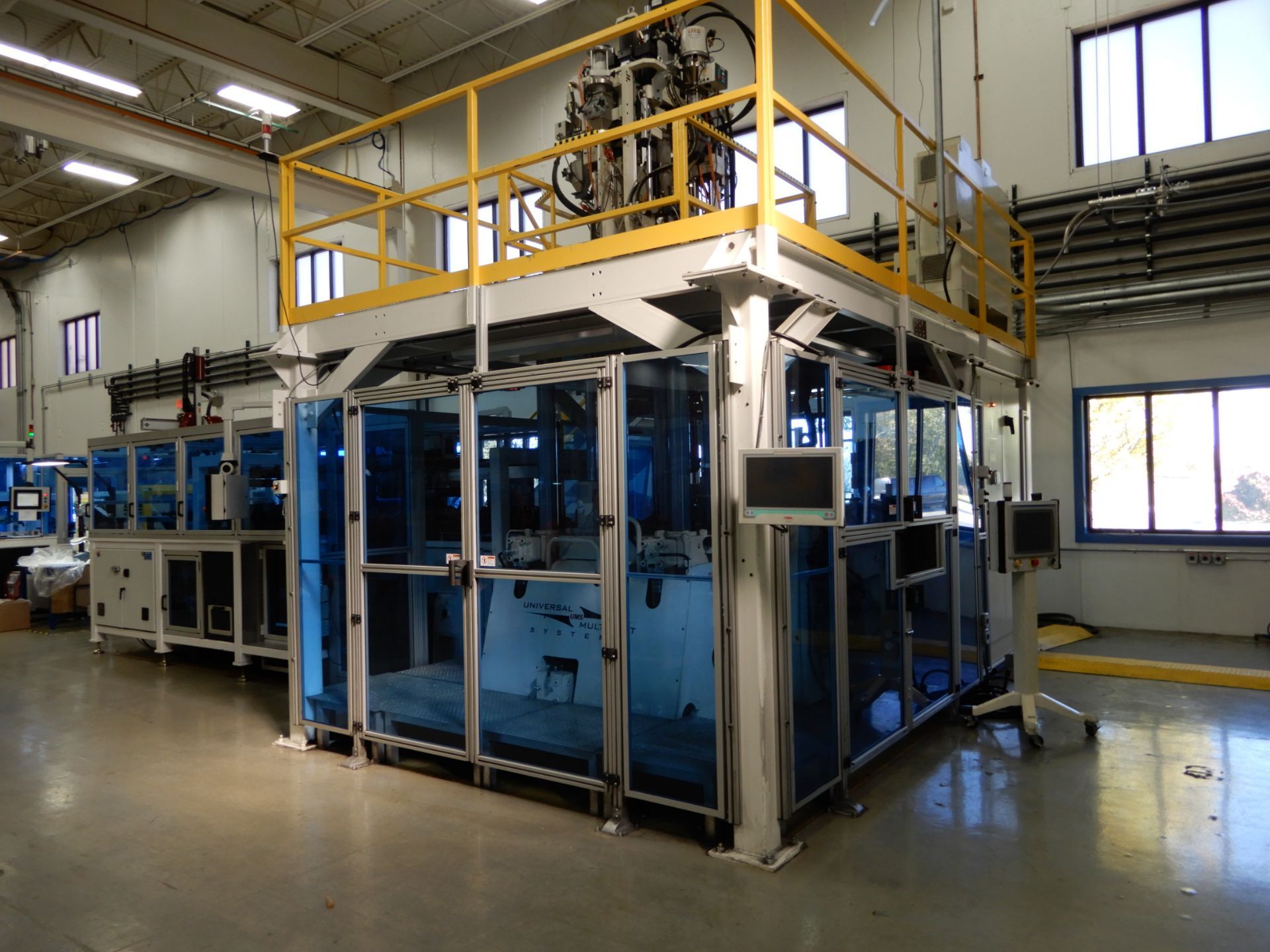 NEFF 200 Ton 4 Post Down Acting Hydraulic 4 Station(color) vertical injection molding Press - Image 13 of 19