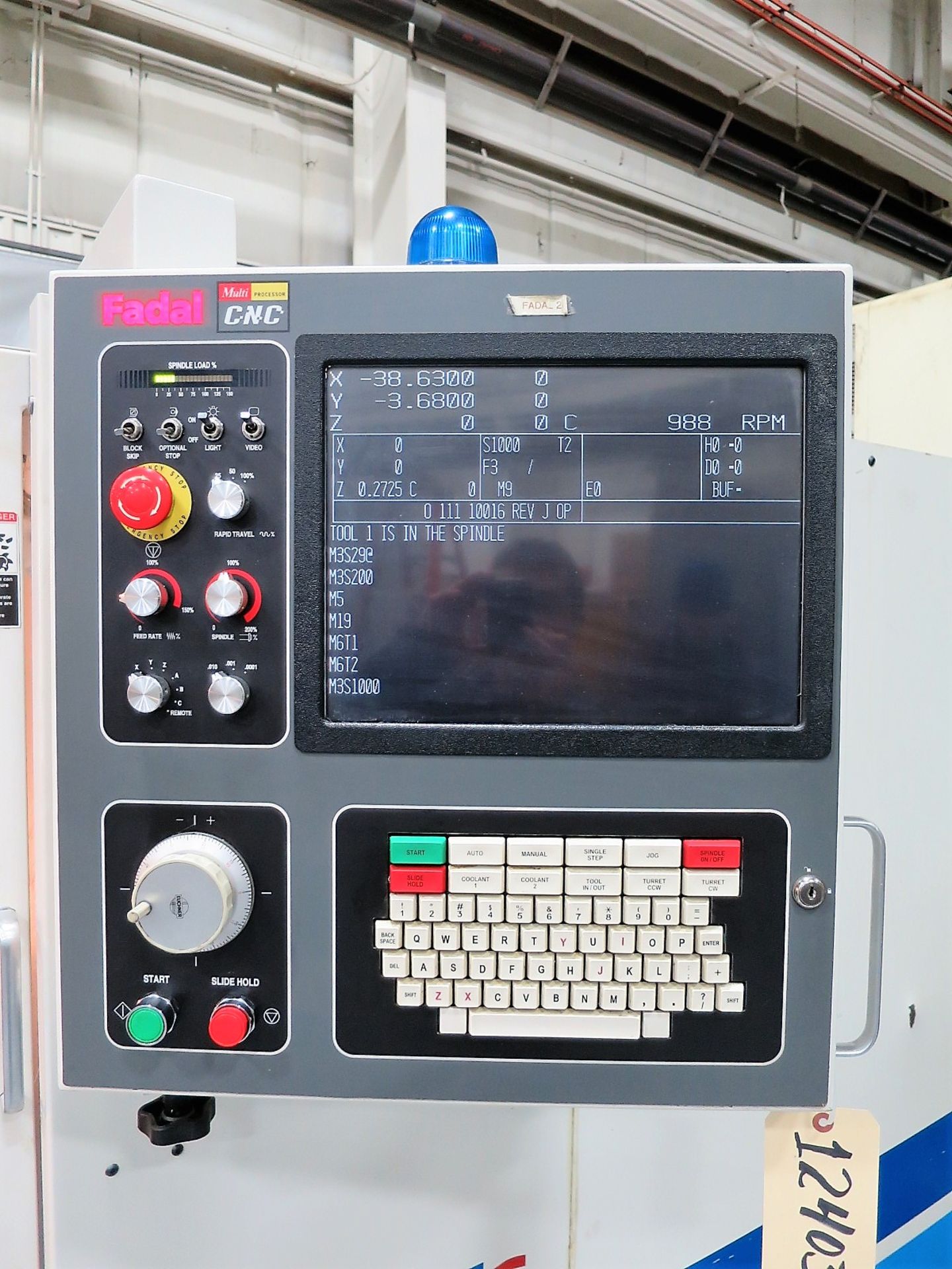 Fadal VMC 8030-HT CNC 3-Axis Vertical Machining Center, S/N 012004076614, New 2004 - Image 2 of 7