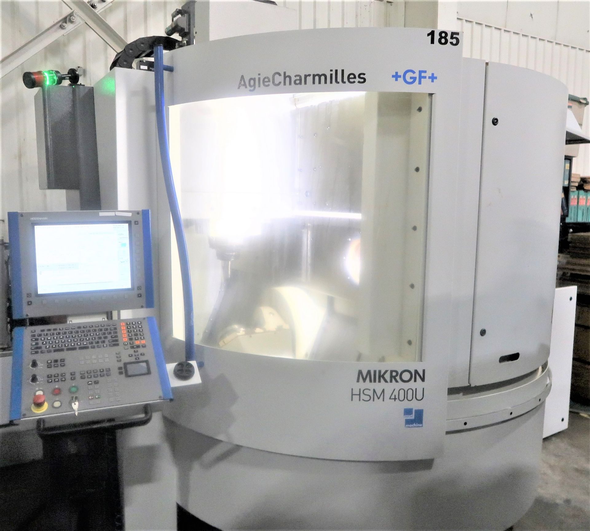 Mikron HSM-400U High Speed 5-Axis CNC Vertical Machining Center, S/N 107.87.00.185, New 2007