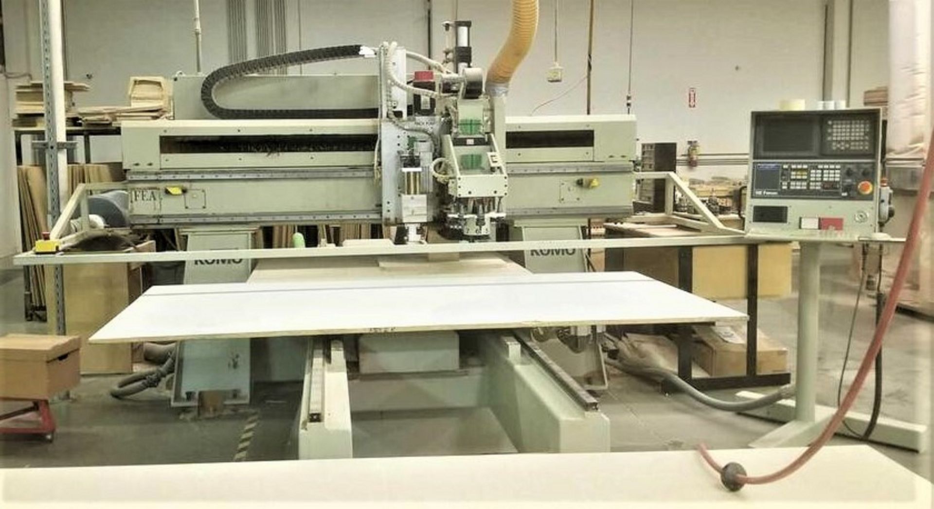 SOLD BY MAKE OFFER 5'X8' Komo Model VR508 Mach II 3-Axis CNC Router, S/N 369450-03-01-01, New 2001