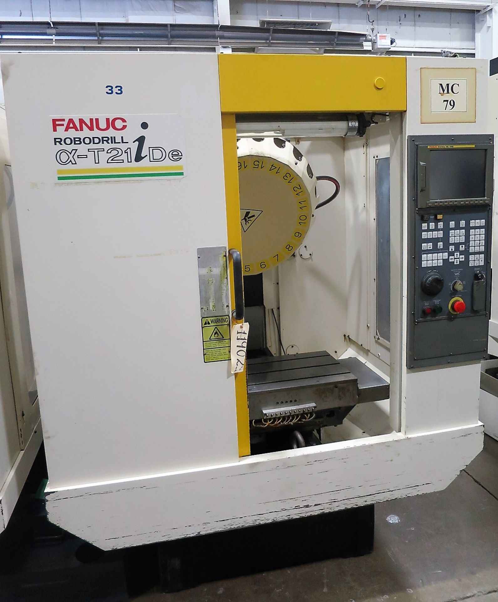 Fanuc Robodrill Alpha T21iDE 3-Axis Vertical High Speed Drill Tap Machining Center, S/N P048UR890