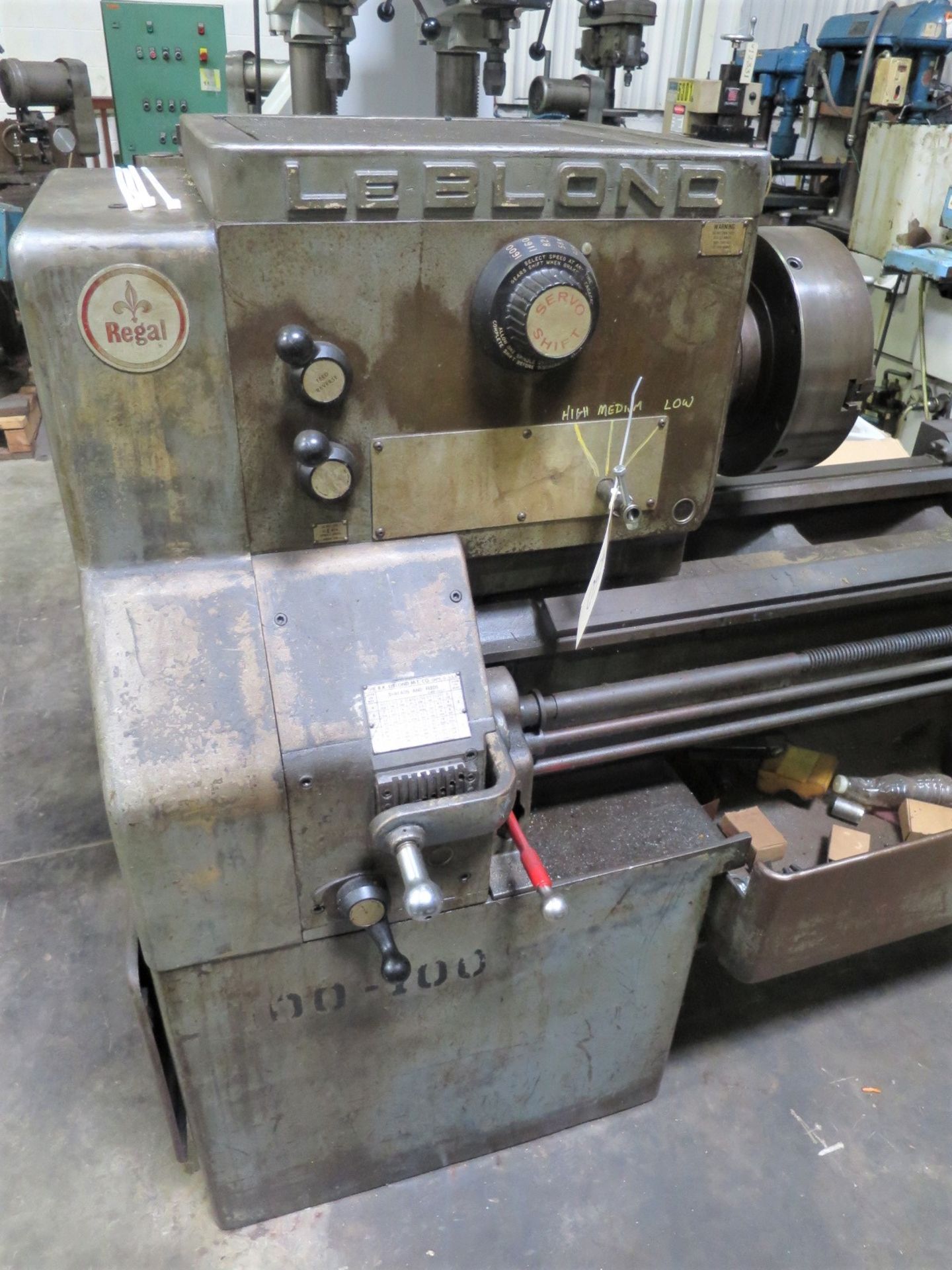 19"x54" Leblond Regal Toolroom Engine Lathe, S/N 5E179 - Image 2 of 11