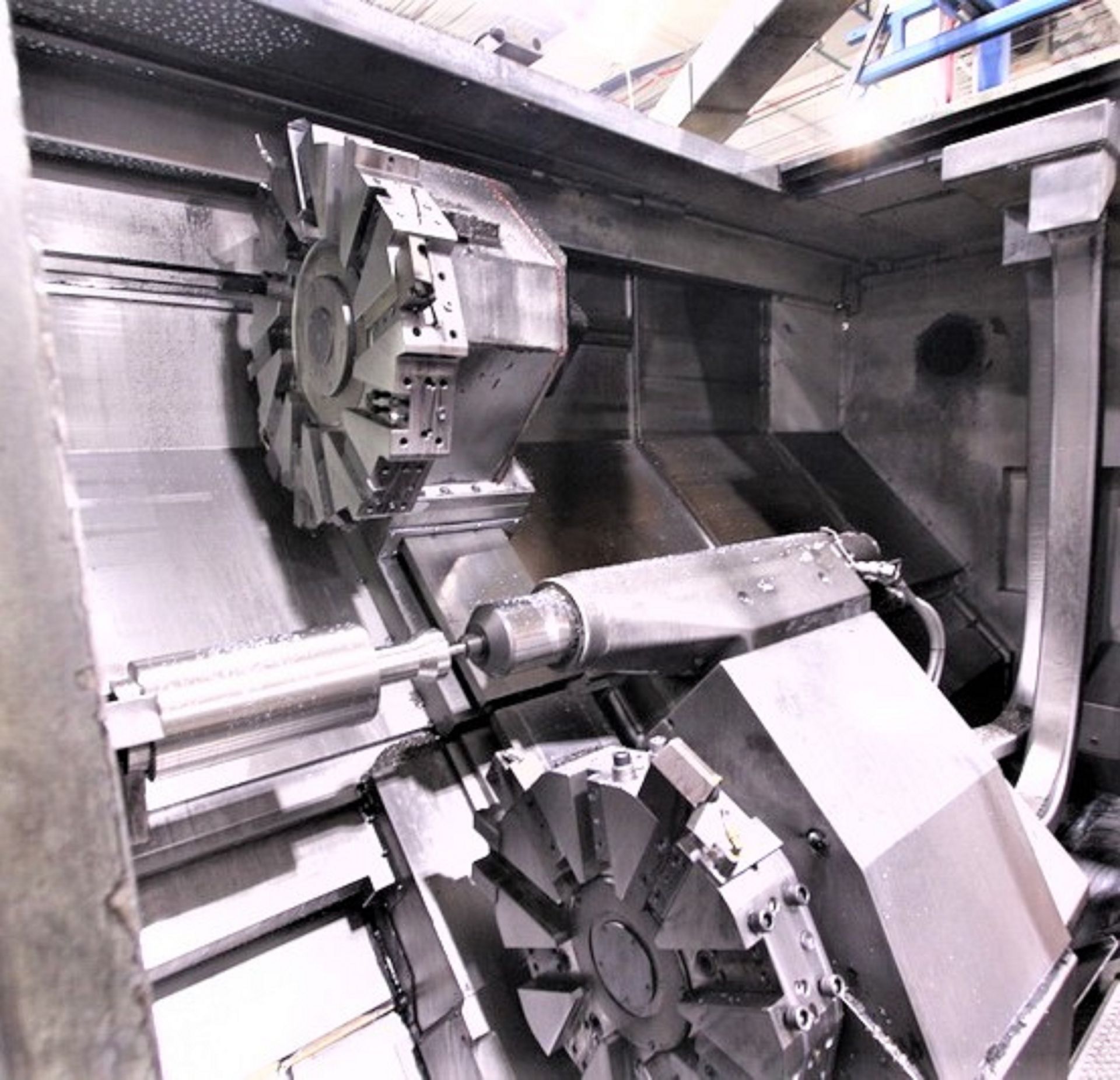 25.6" X 80" OKUMA IMPACT LU-45 CNC 4-AZIS TURNING CENTER LATHE - Image 4 of 12