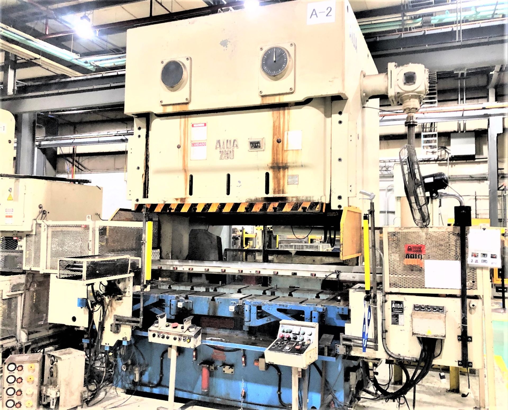 275 Ton Aida Gap Frame Press, S/N 10525-1395, New 1995