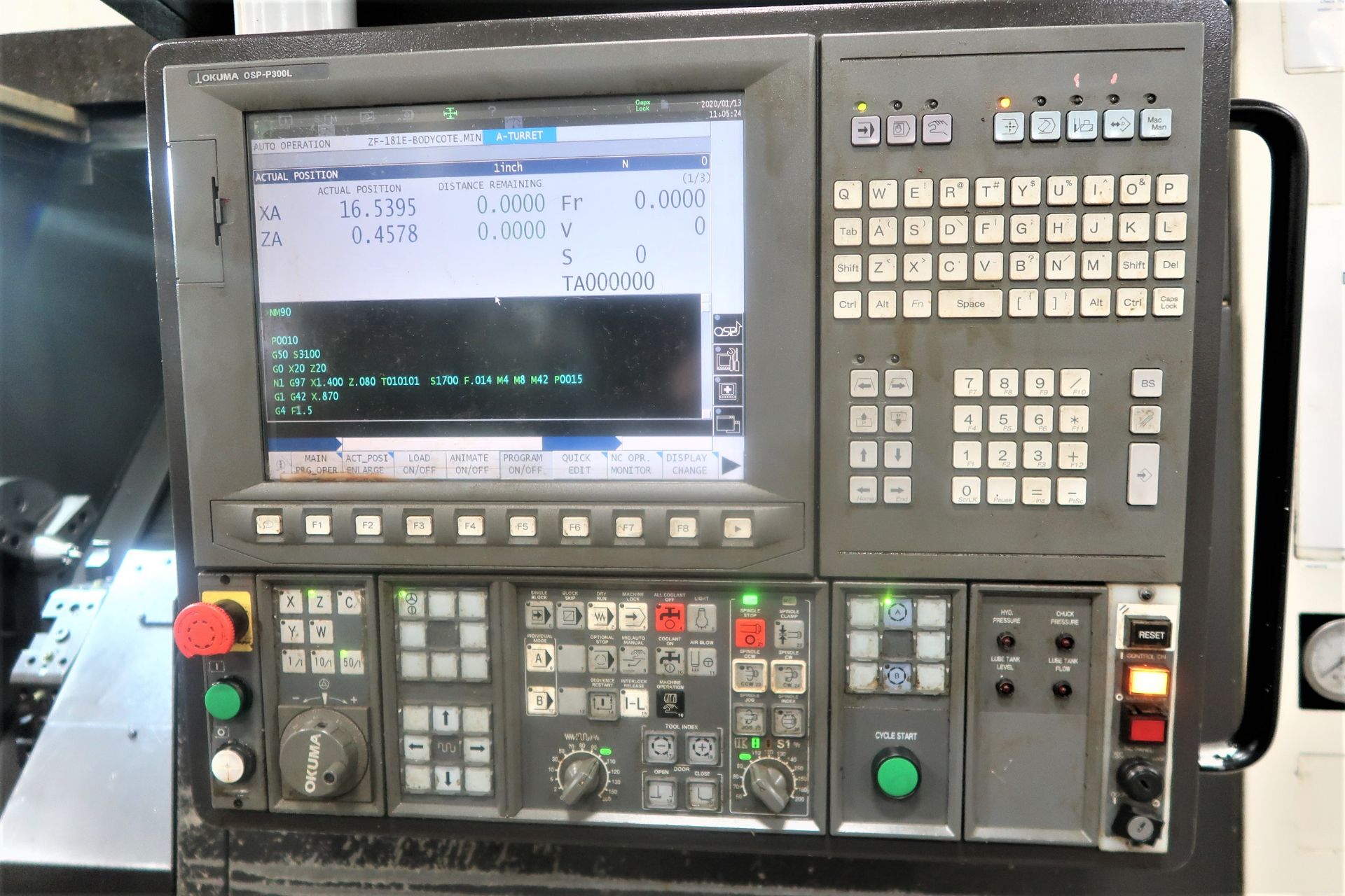 SOLD SOLD SOLD Okuma LU3000EX II 4-Axis CNC Turning Center Lathe, S/N 174256, New 2013 - Image 2 of 15