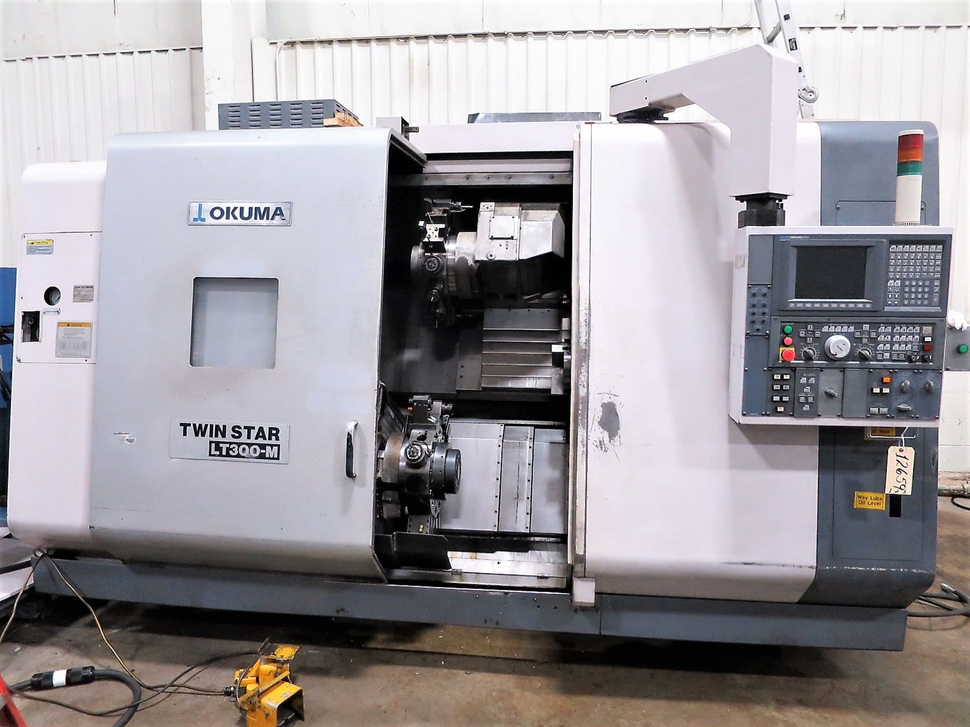 Okuma Twin Star LT300M Twin Spindle, Twin Turret CNC Lathe, S/N 111845, New 2004