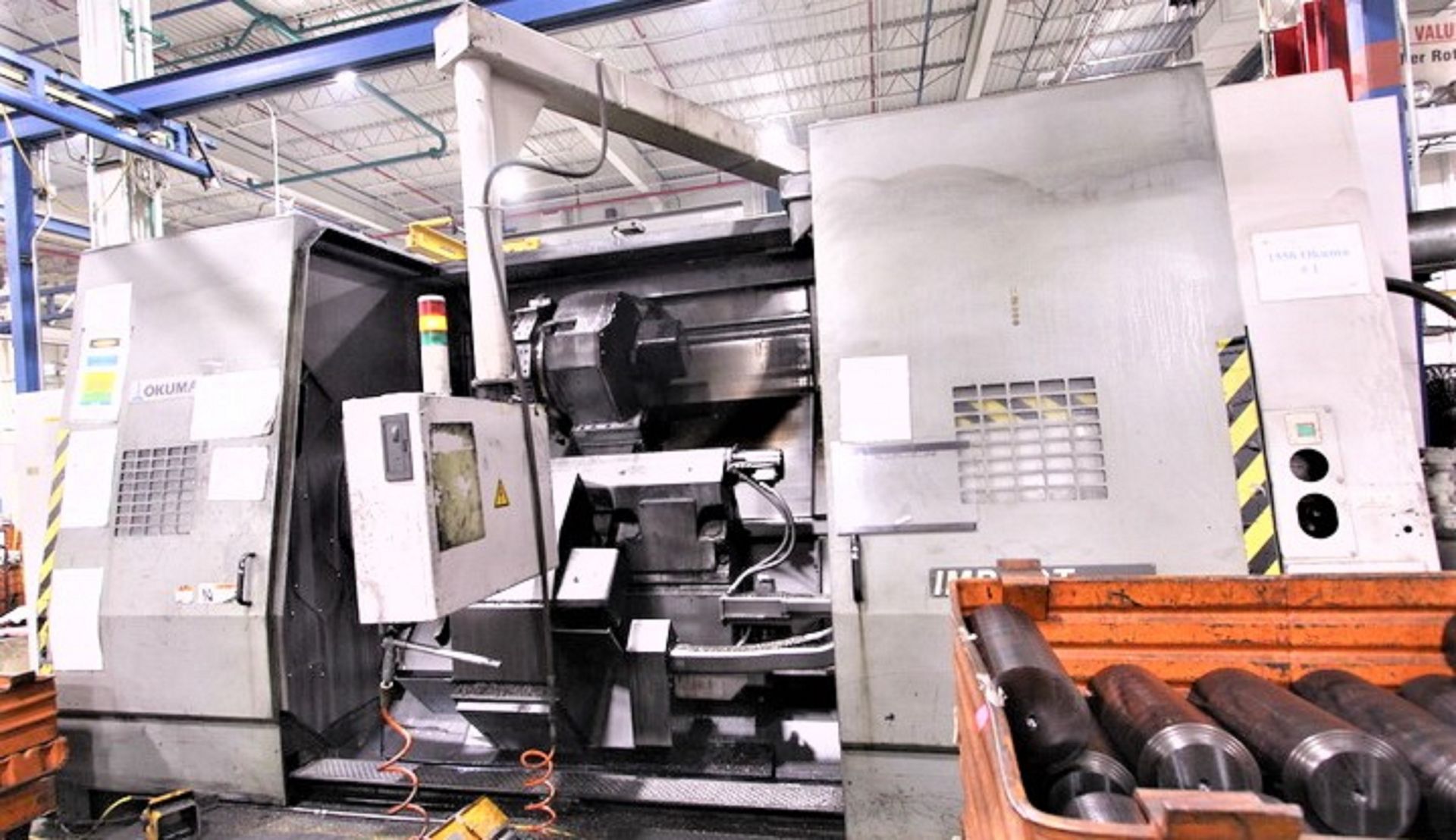 25.6" X 80" OKUMA IMPACT LU-45 CNC 4-AZIS TURNING CENTER LATHE - Image 9 of 12