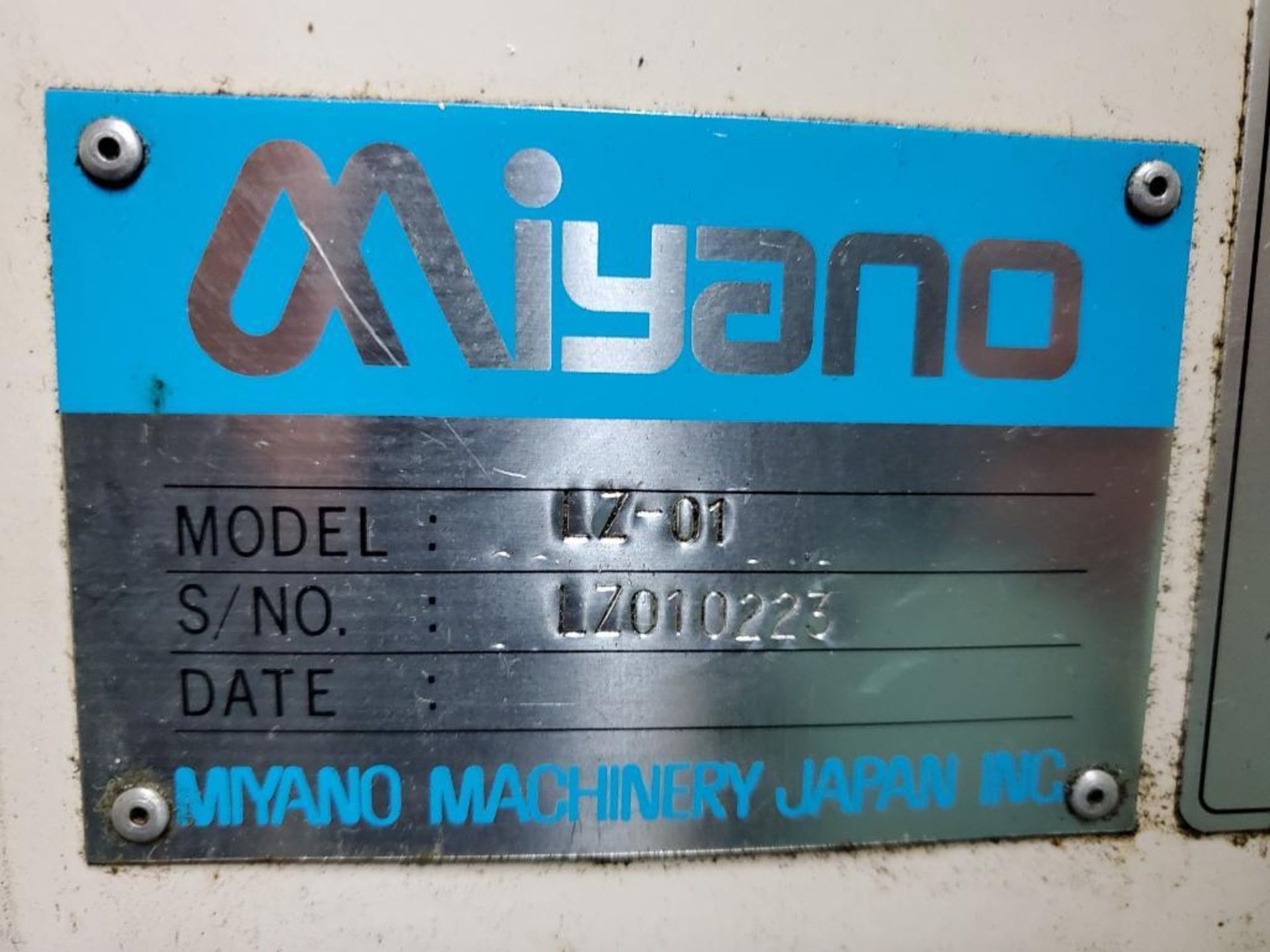 Miyano LZ-01 2-Axis Turning Center w/Auto Load/unload System, S/N 12647, New 2001 - Image 10 of 14