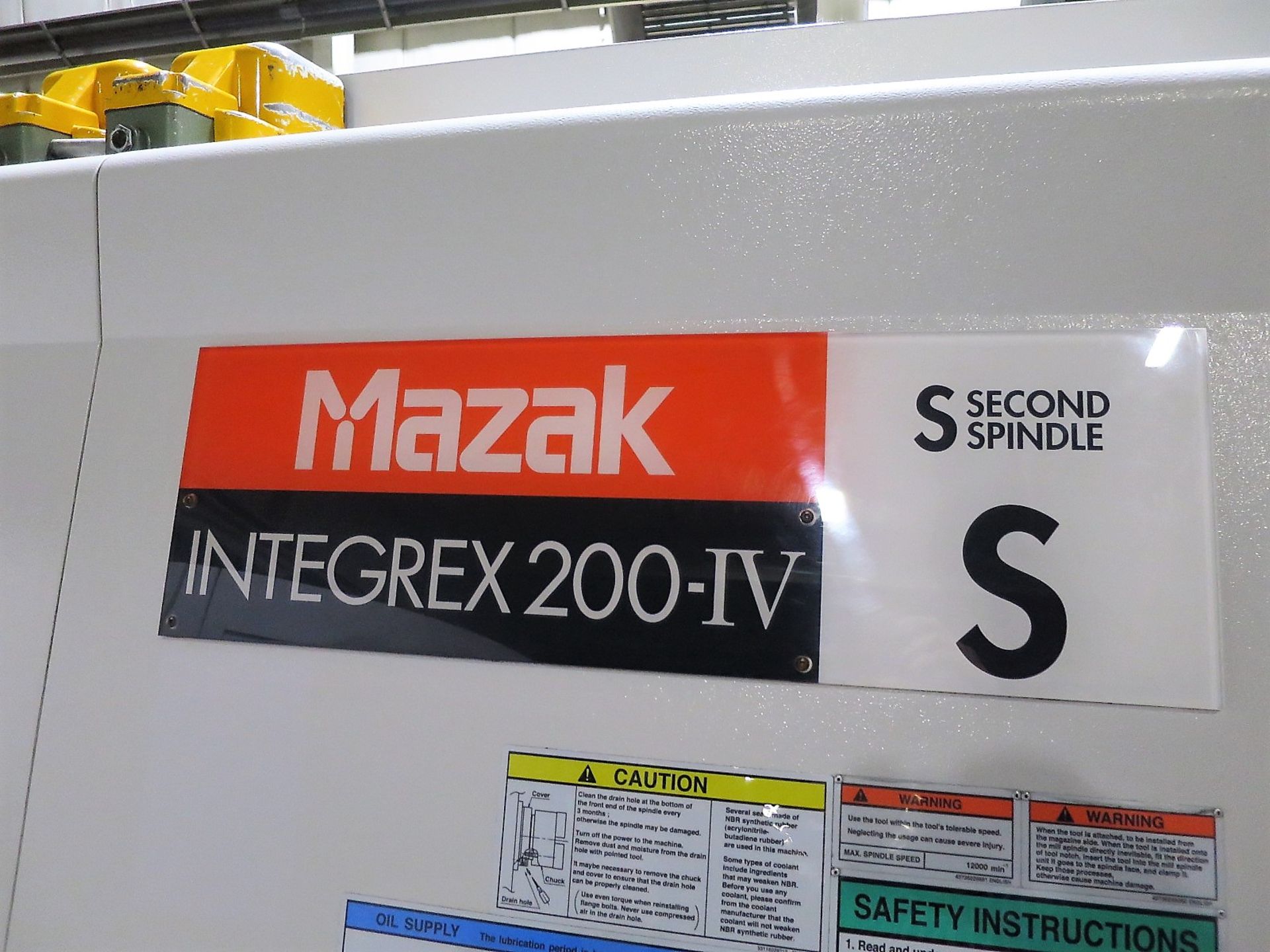 Mazak Integrex 200 IV S 5-Axis CNC Turning Center Lathe, S/N 12481, New 2010 - Image 12 of 22