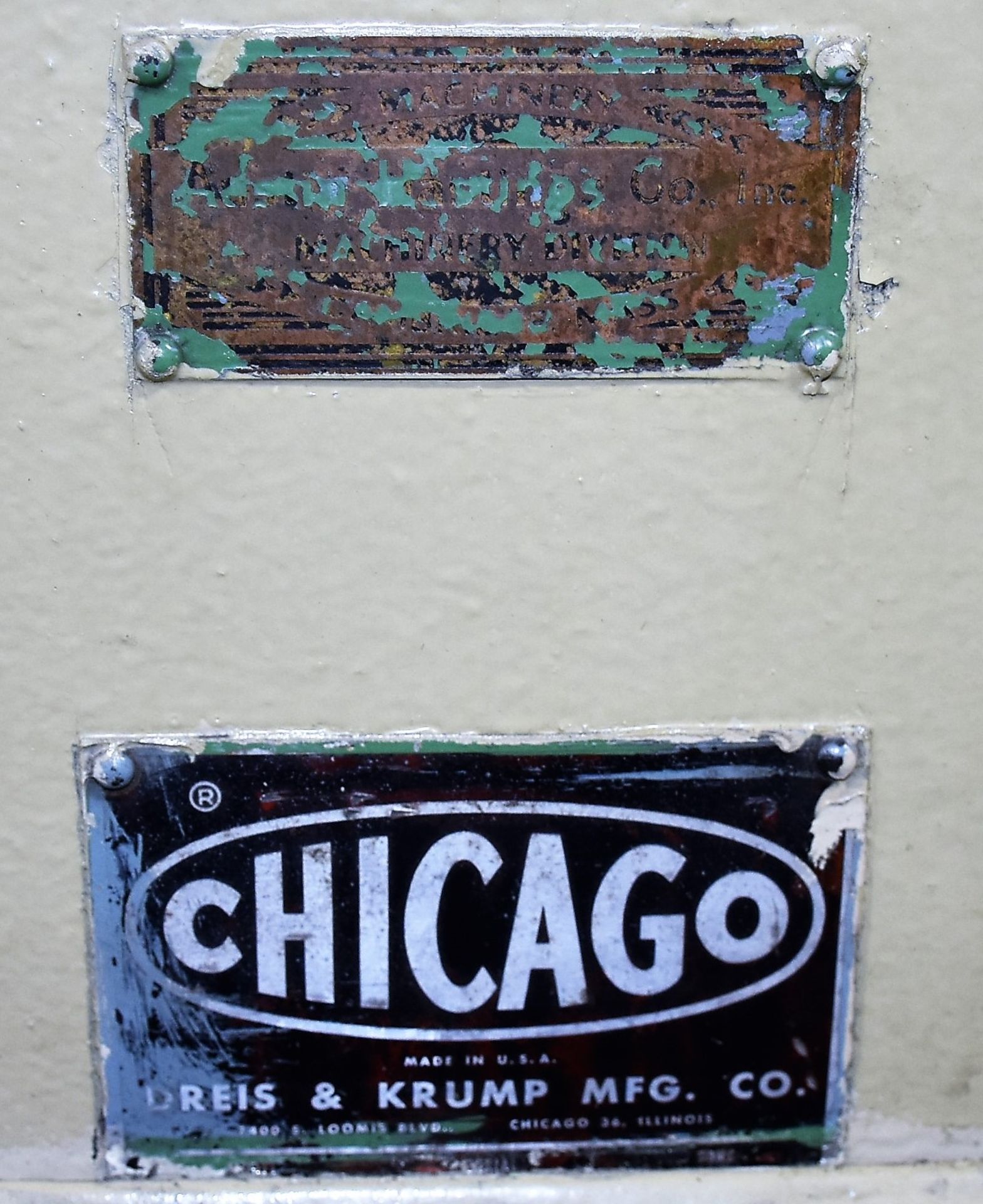 Chicago Dreis & Krump 45 Ton Press Brake - Image 3 of 3