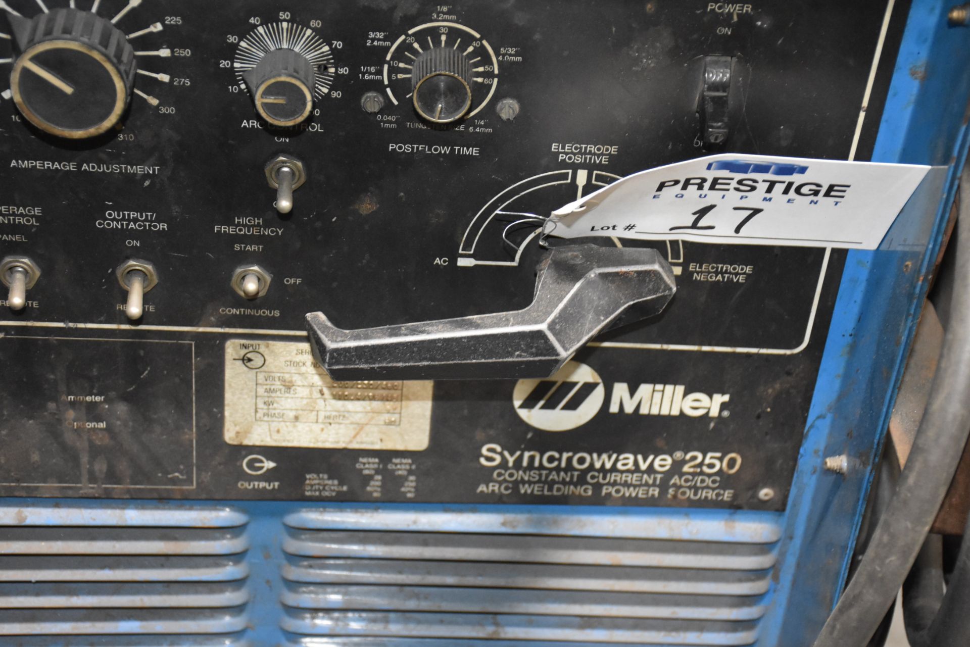 Miller Tig Welder, Syncrowave 250 - Image 5 of 6