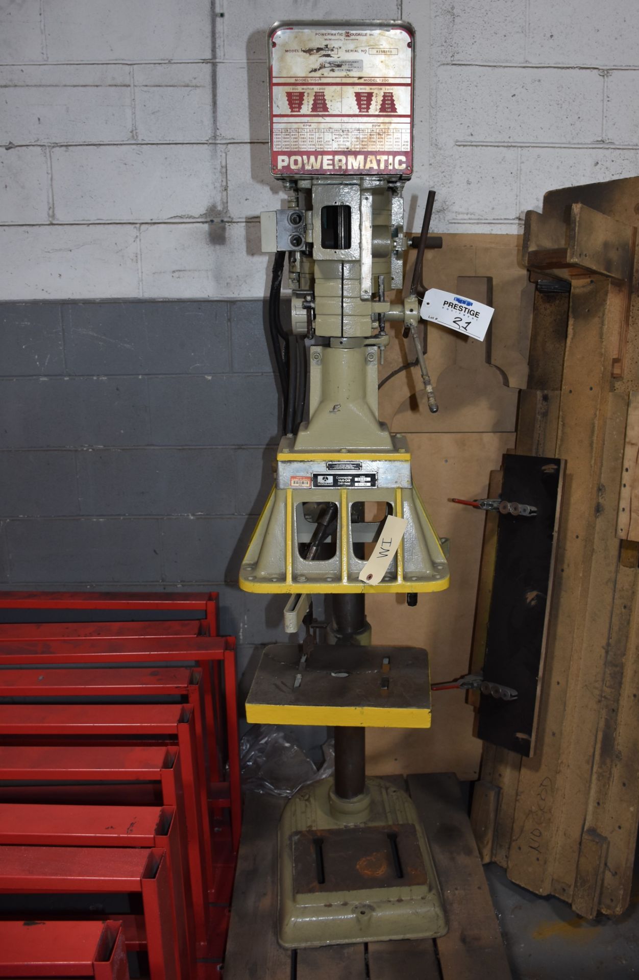 Powermatic Multi Head Drill, Model 1150