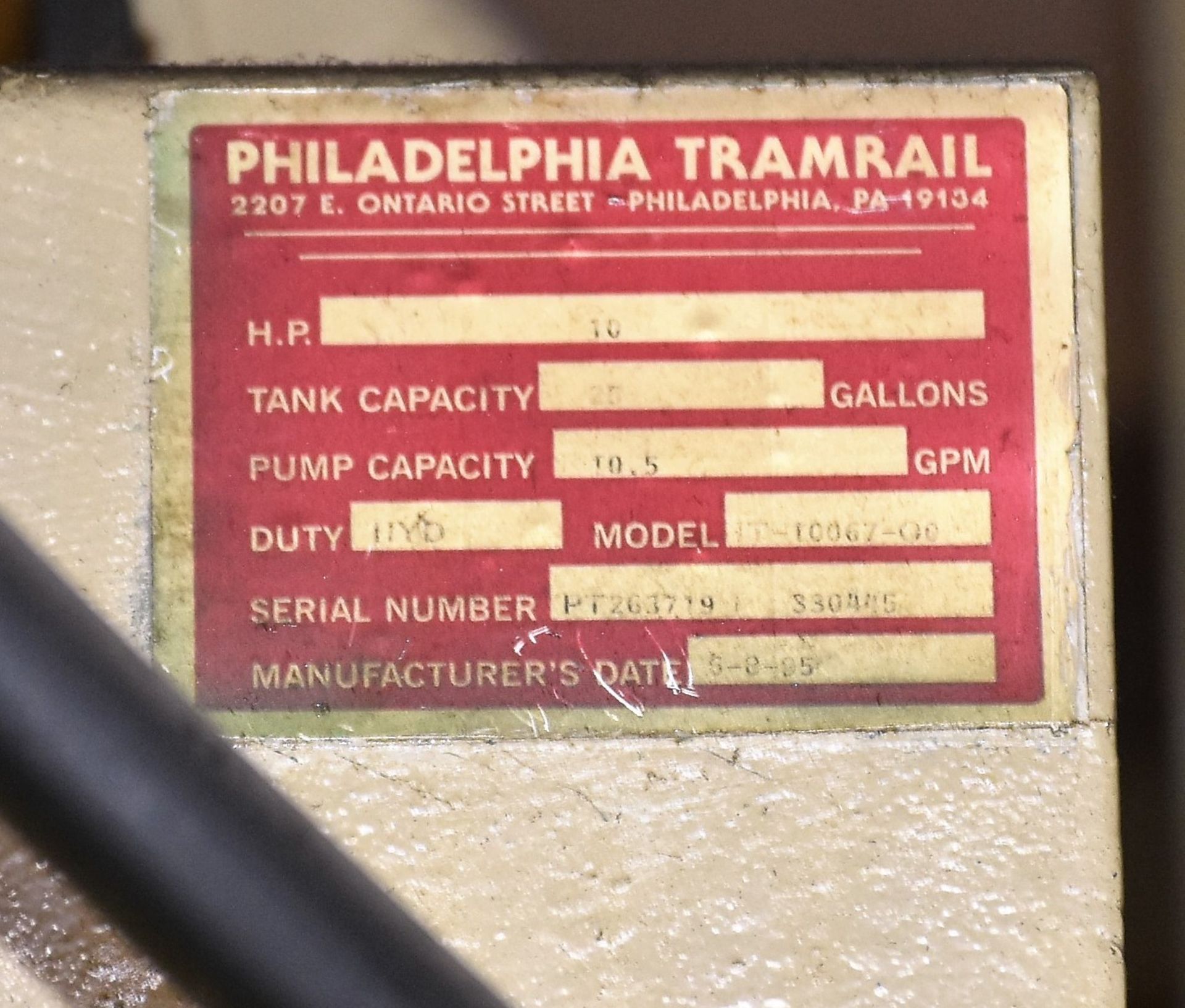 Philadelphia Tramrail Baler - Image 4 of 4