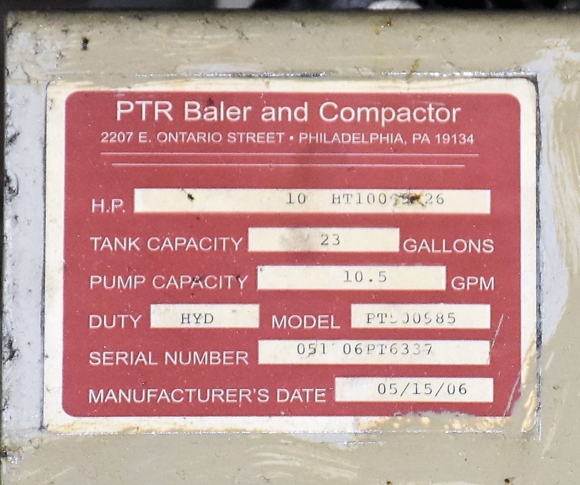 Philadelphia Tramrail Baler, 2300 HB - Image 3 of 4