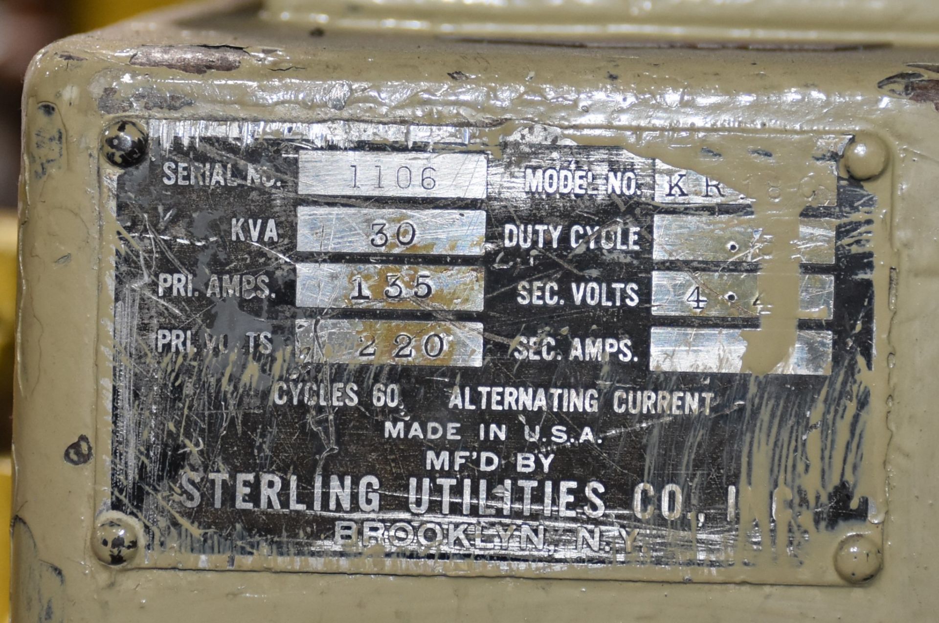 Sterling Spot Welder, Model KR18C - Image 3 of 3