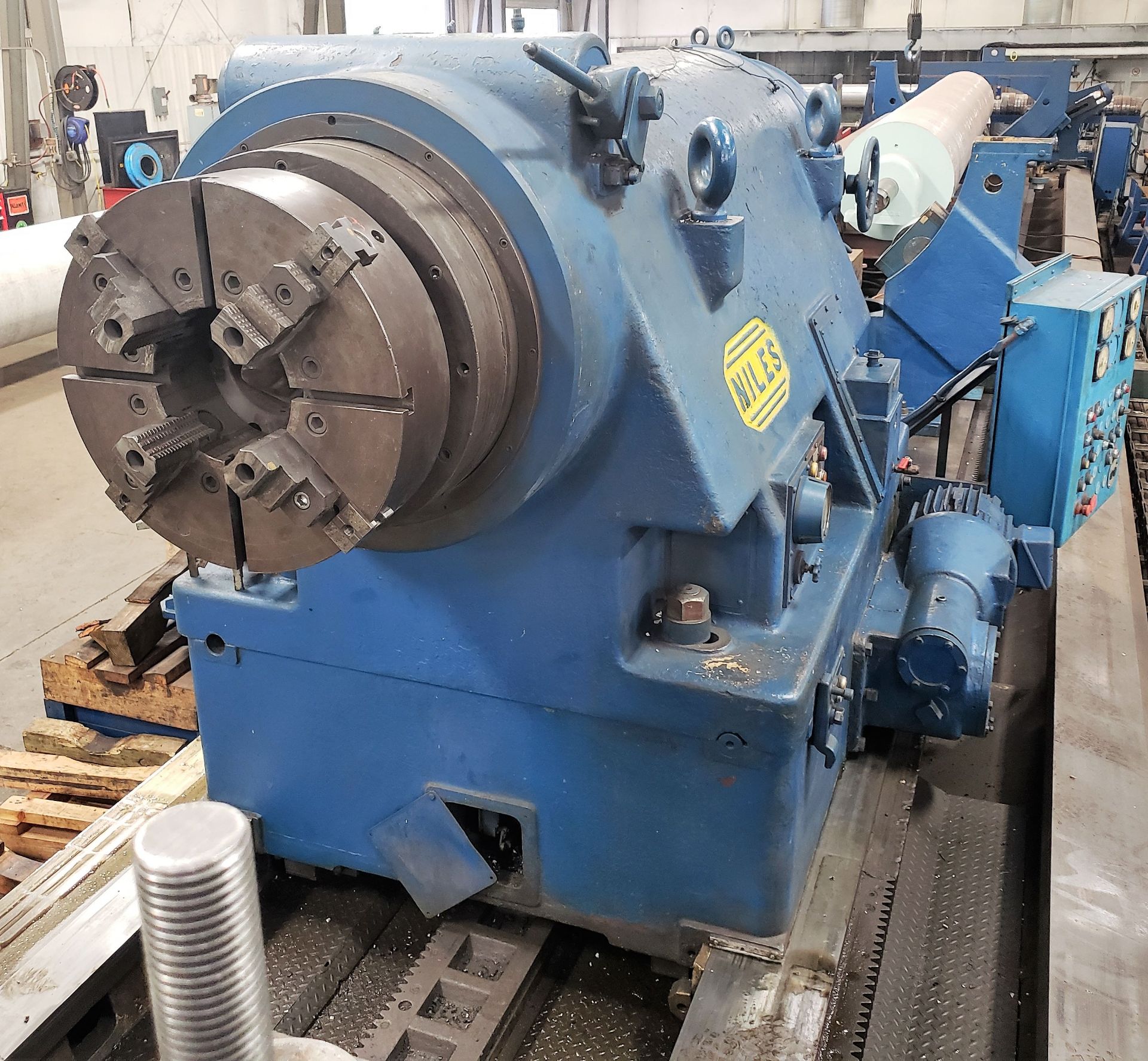 Niles A96BT 116" X 960" Heavy Duty Manual Lathe - Image 9 of 11