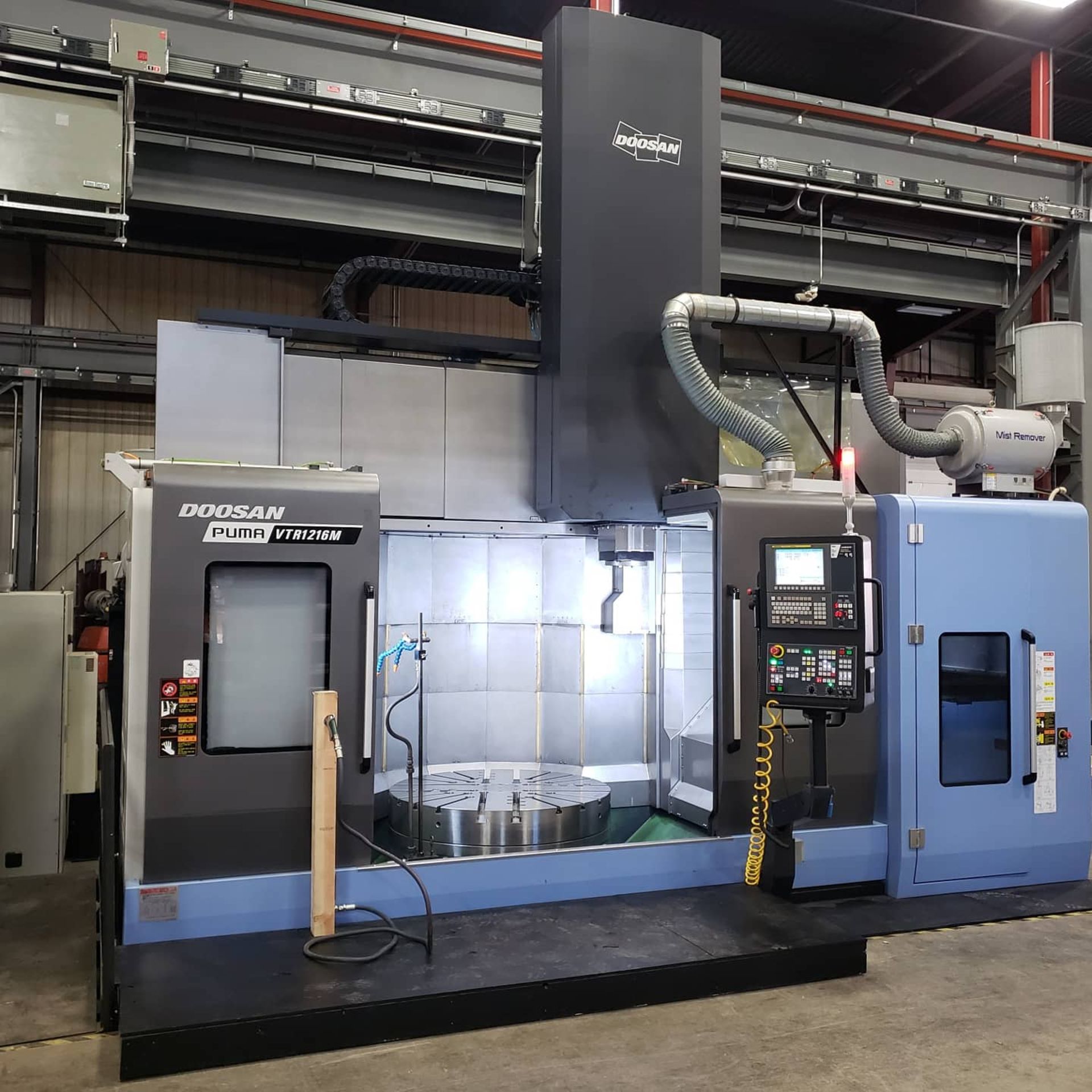 49" Doosan VTR1216M CNC Vertical Boring Mill w/ Milling