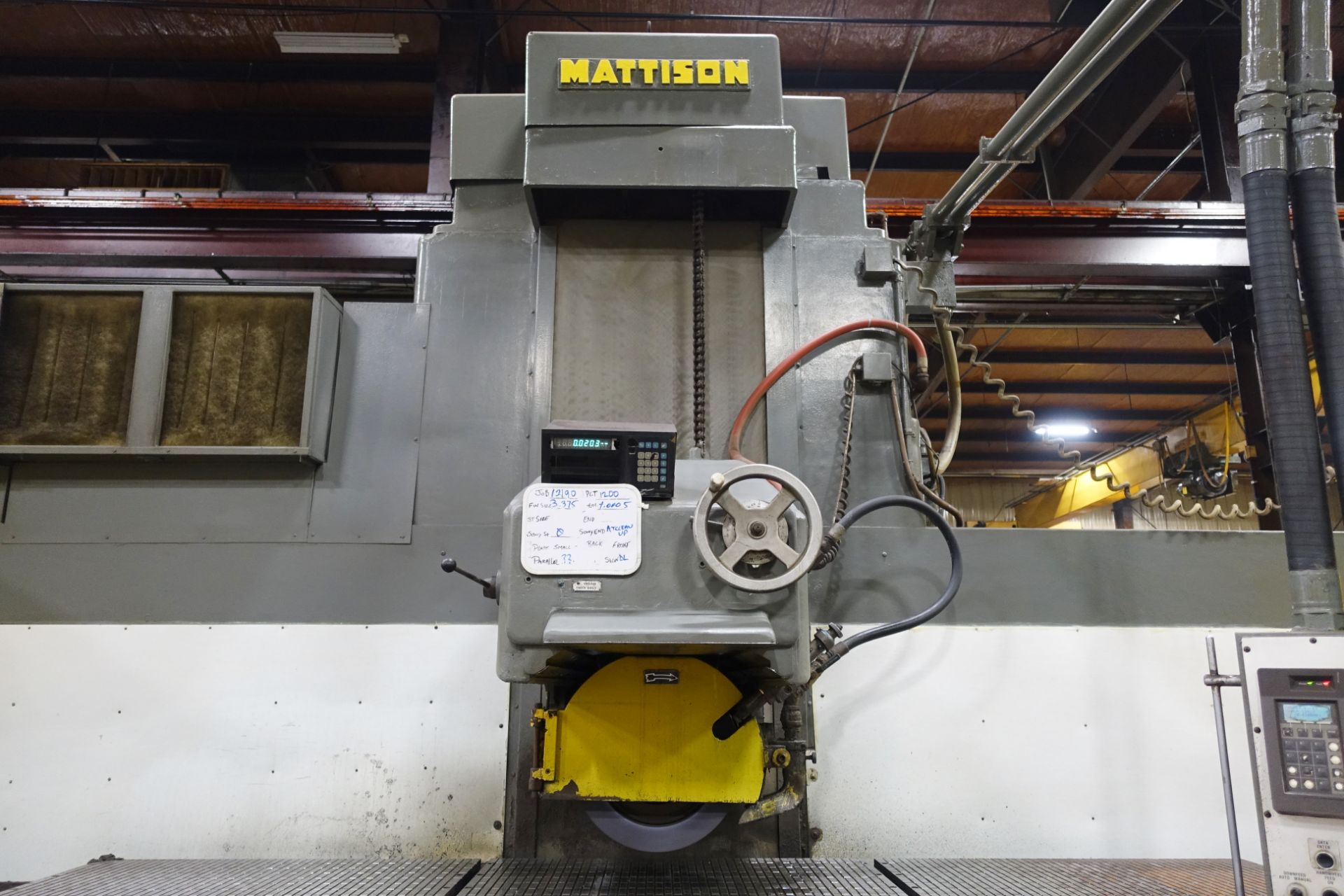 Mattison 44" x 144" Horizontal Surface Grinder - Image 4 of 24