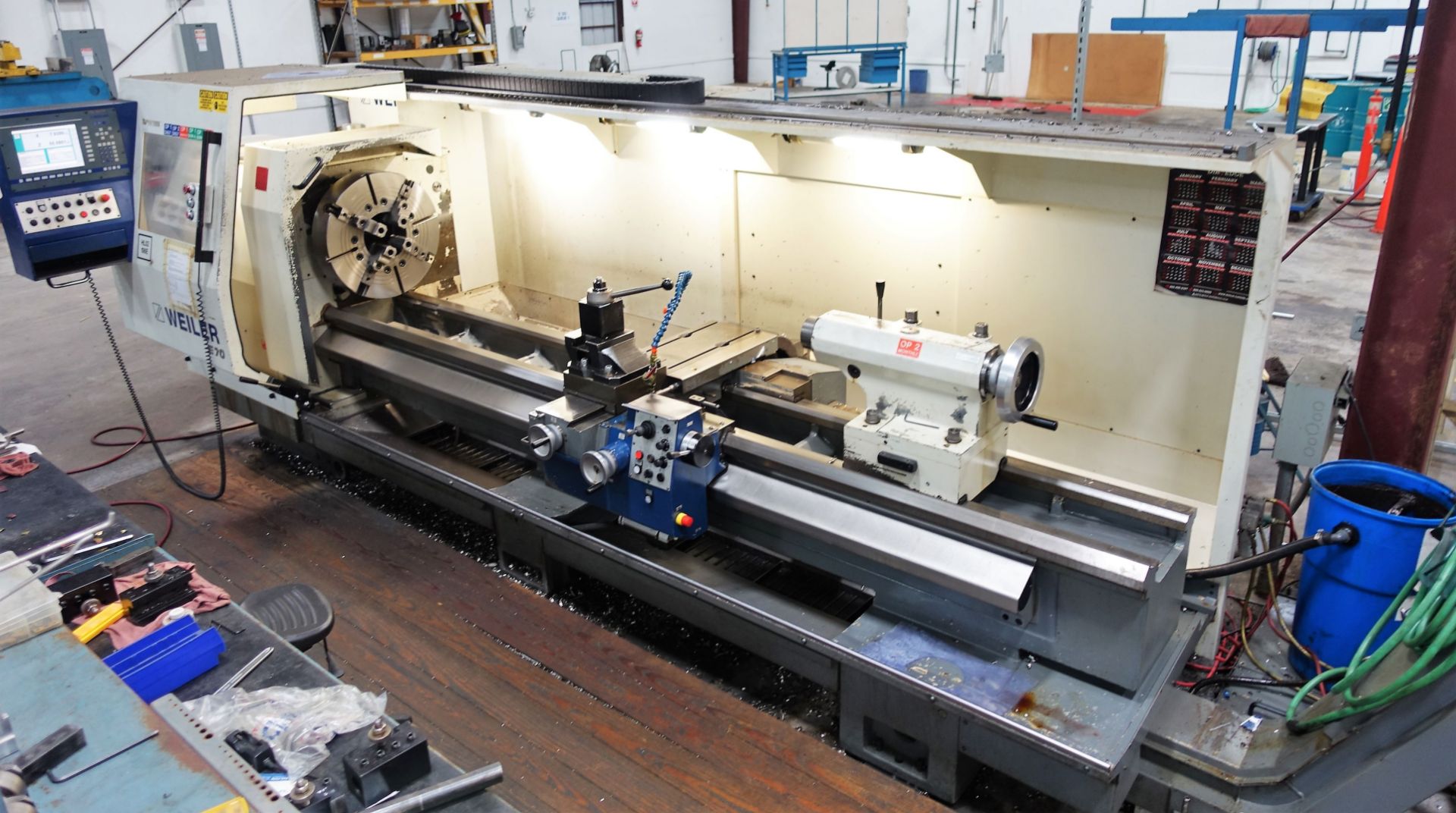 Weiler E70x3000 CNC Flat Bed Lathe