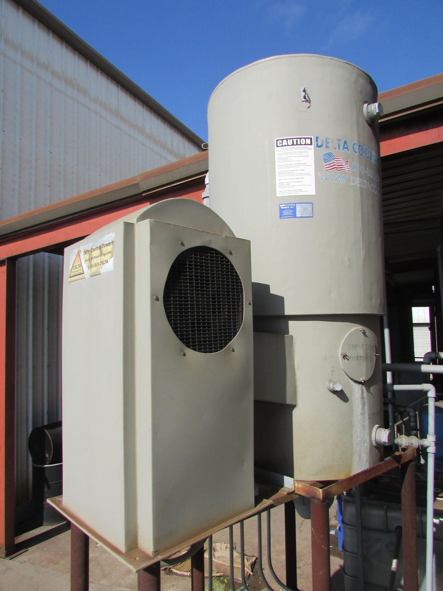 2011 Delta Cooling Towers T-10 1HP 35GPM Cooling Tower - Image 4 of 14