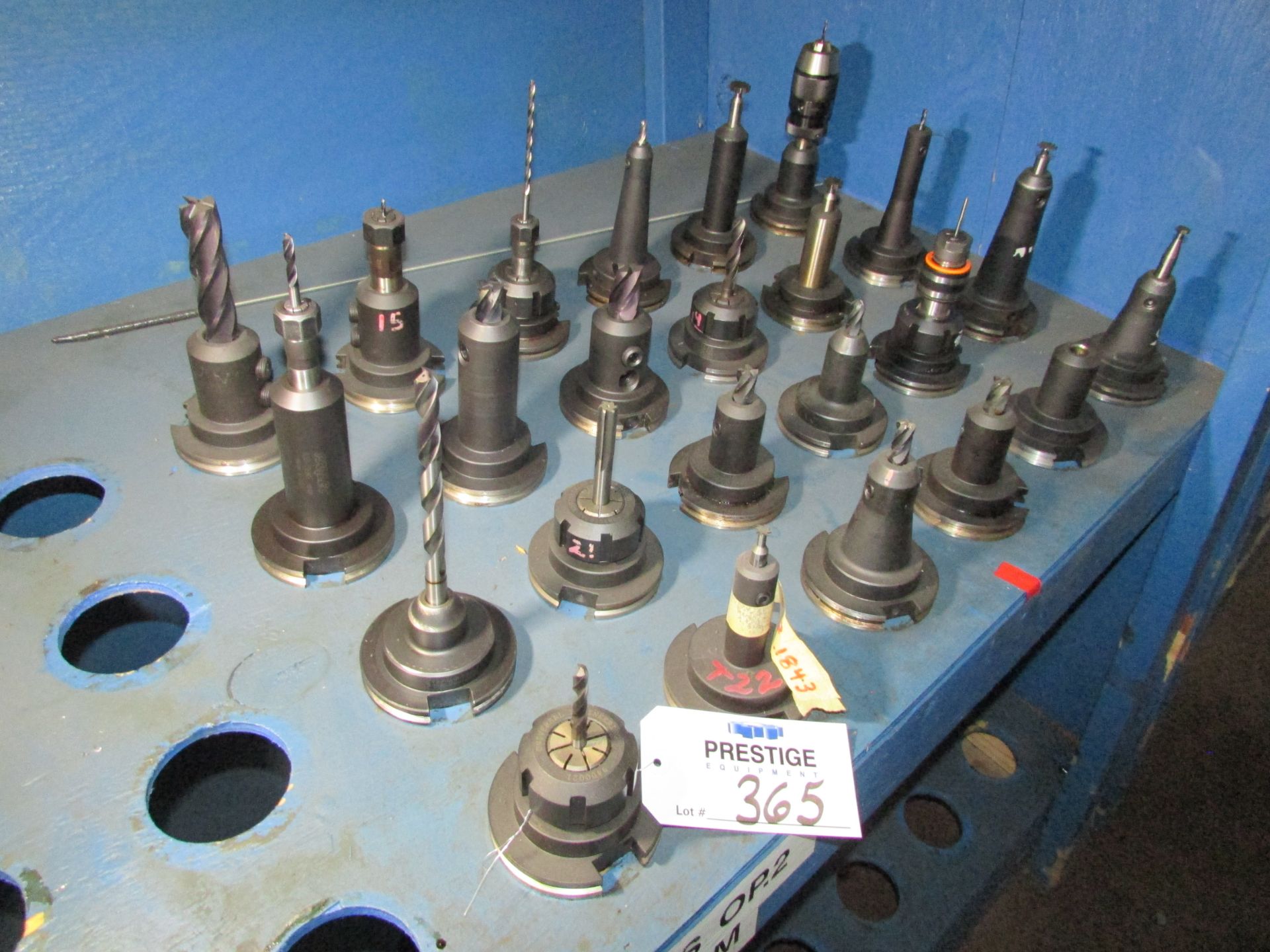 (24) Assorted CAT 50 Taper Tool Holders with Misc. Tooling