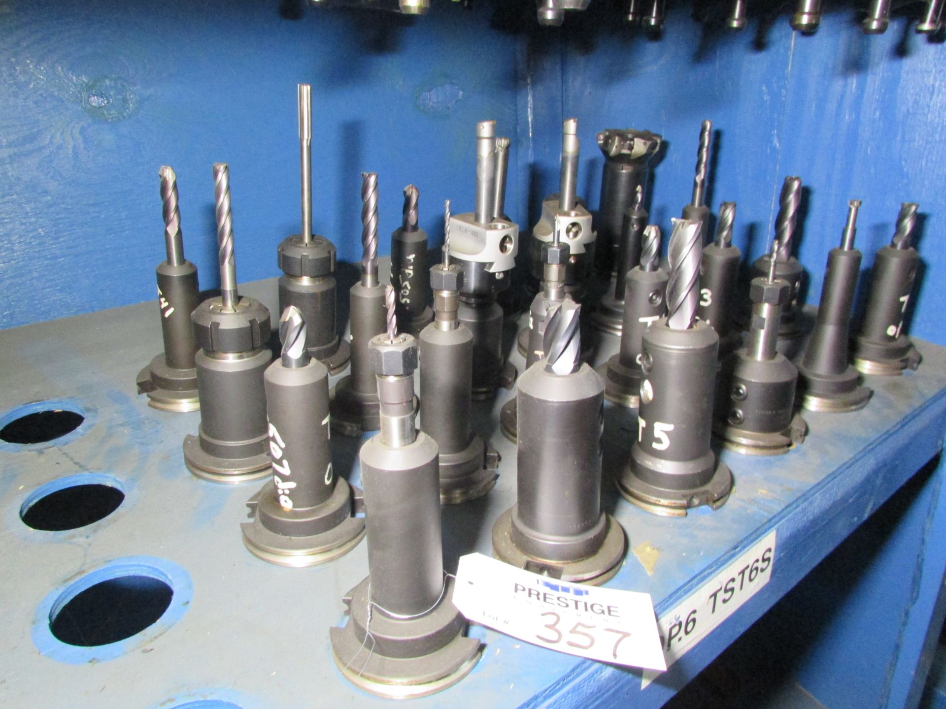(24) Assorted CAT 50 Taper Tool Holders with Misc. Tooling