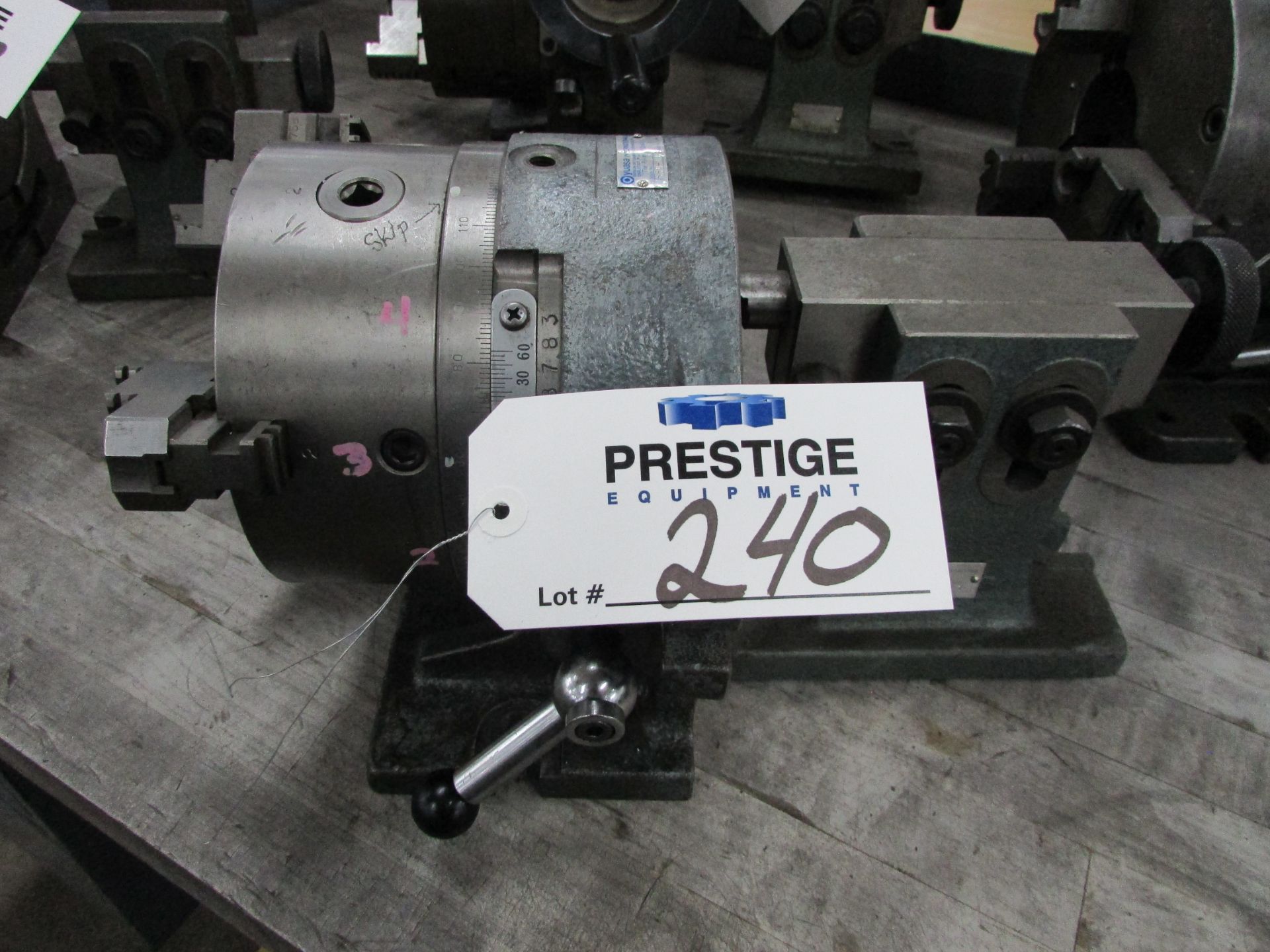 6-1/2" Yuasa 3-Jaw Rotary Indexing Table