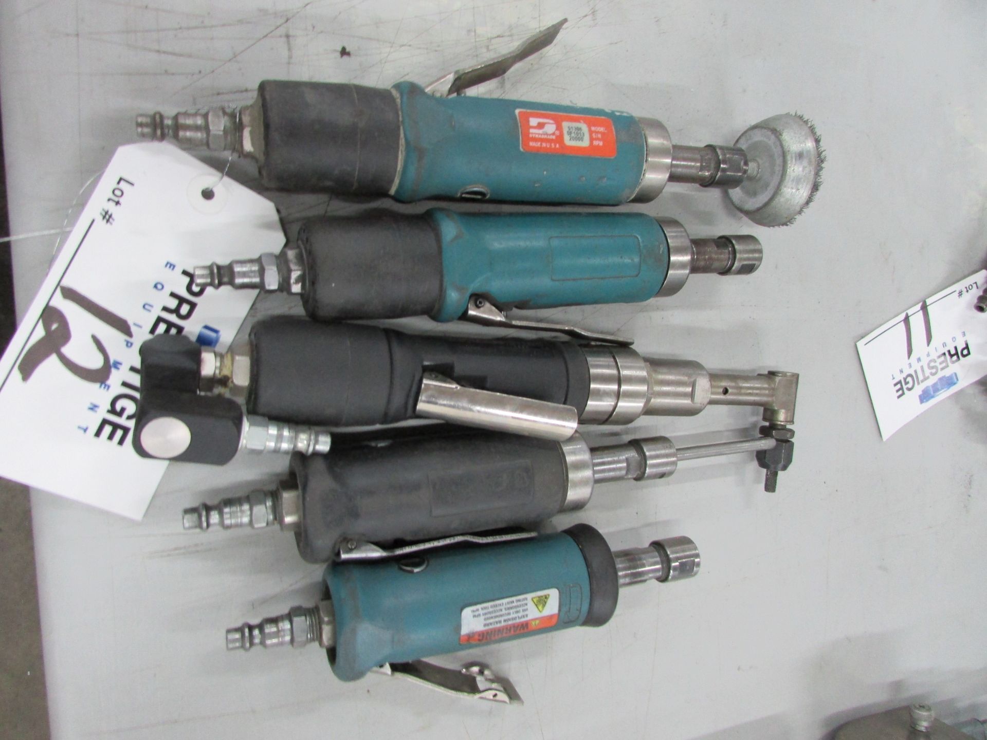 (5) Dynabrade Pneumatic Die Grinders