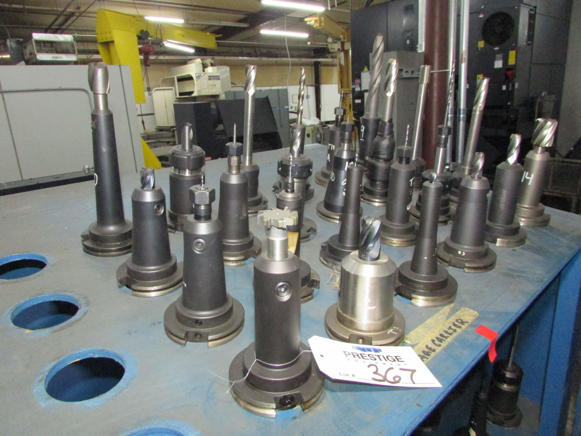 (24) Assorted CAT 50 Taper Tool Holders with Misc. Tooling