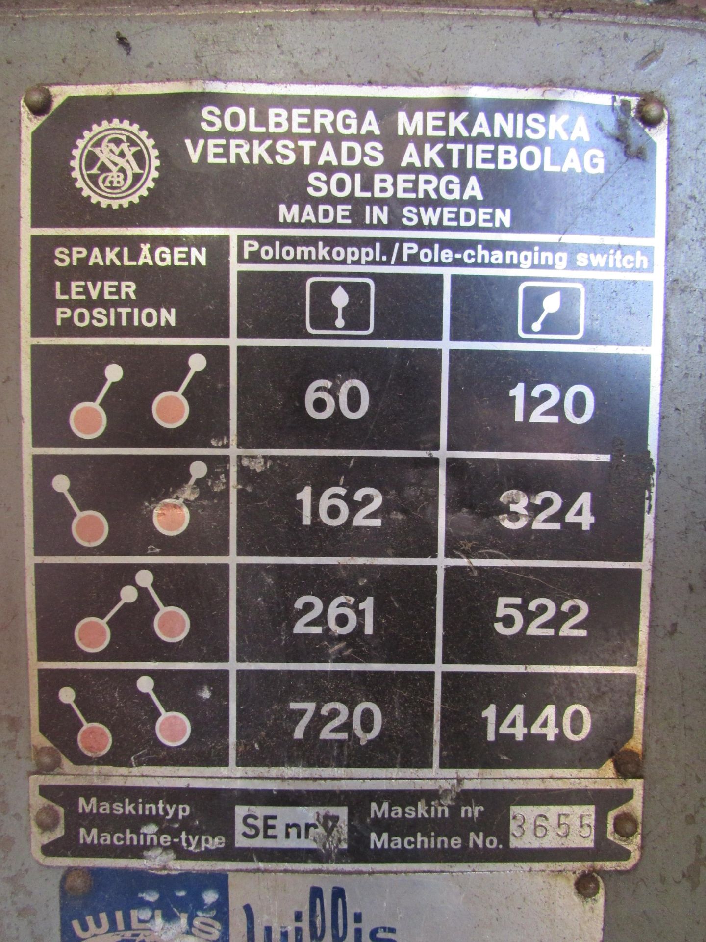 24" Drill Press, Solberga Mekaniska Verkstads Aktiebolag Jolberga - Image 8 of 8