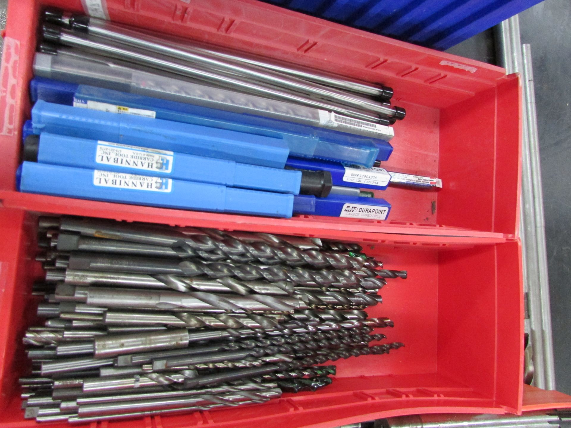 (4) Bins of Assorted Drill, Reamers, Cutters, etc. Tooling - Image 3 of 4