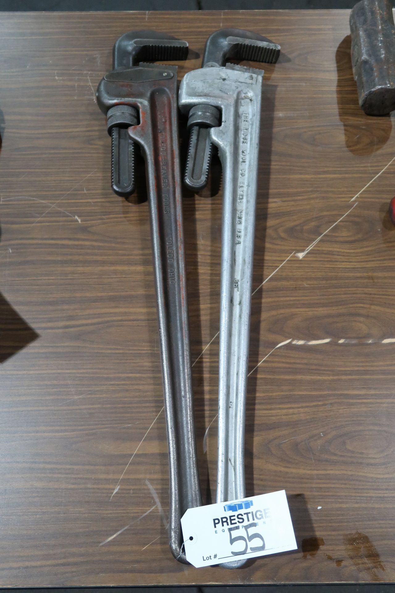 (2) Ridgid 36" Pipe Wrenches