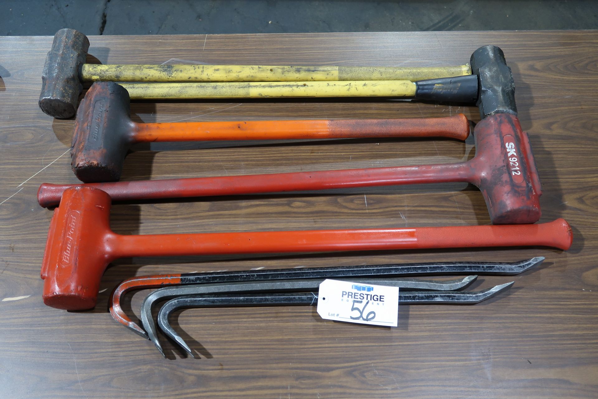 Lot of Assorted Hammers & Pry Bars