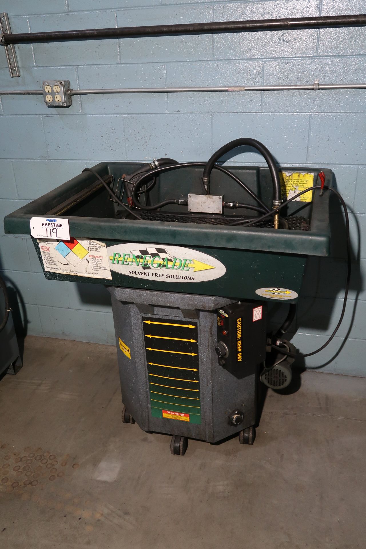 Service Line Renegade Solvent Free Parts Washer