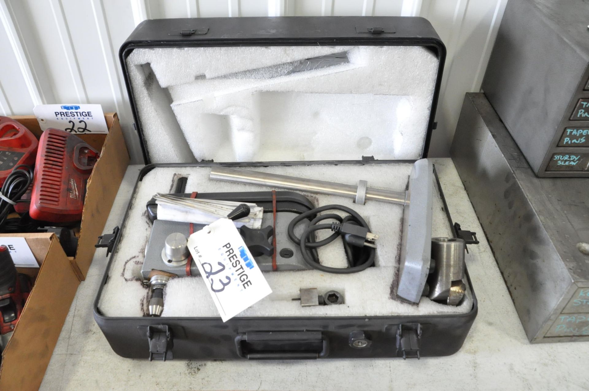 Servo Model 7000, Bench Top Electric Drill Press, S/n 13823 (2013), with Case, (Bldg 1)