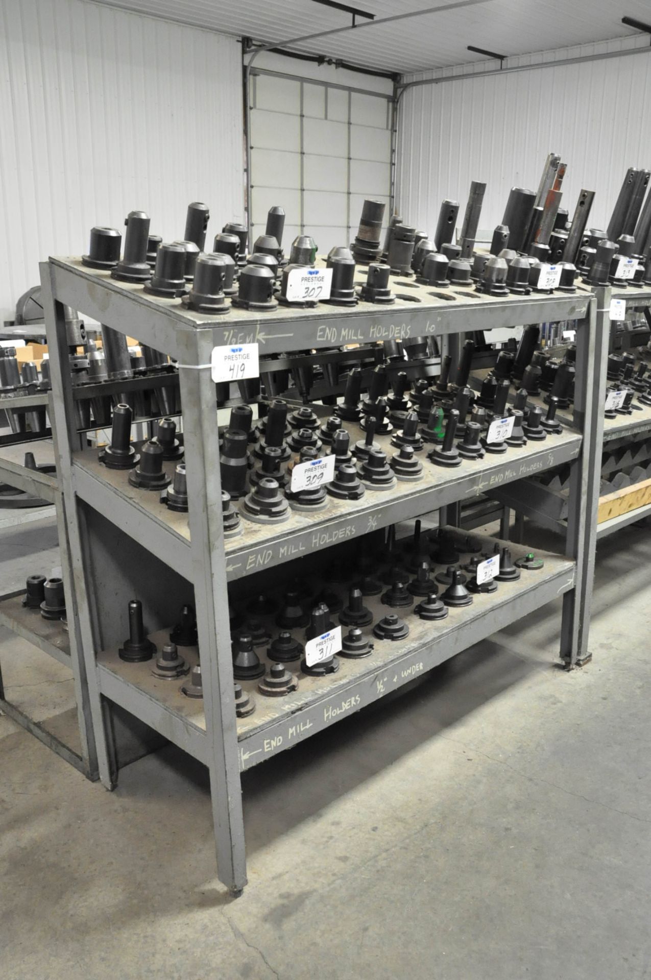 Lot-(5) Various 50-Taper and 40-Taper Tool Holder Racks in (1) Row, (Tool Holders Not Included), (Bl - Image 2 of 6