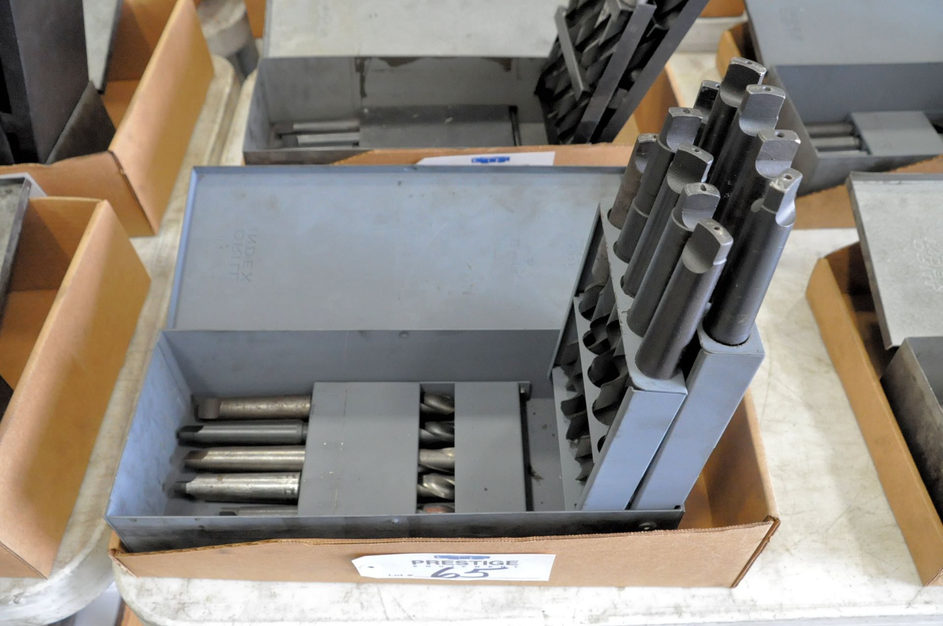 Huot Fractional Large Taper Shank Drill Index with Drills in (1) Box, (Bldg 1)