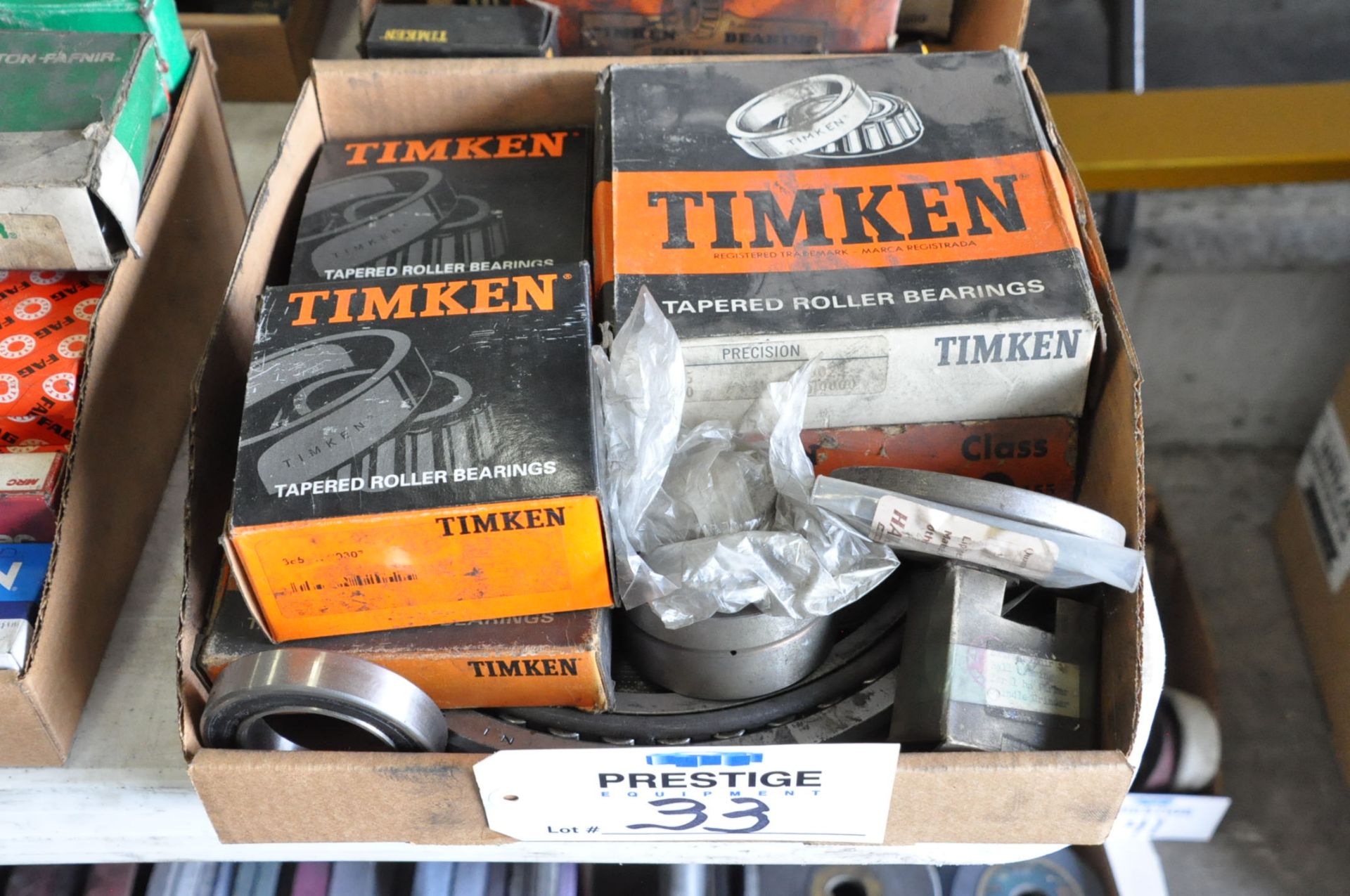 Lot-Timken Bearings in (1) Box, (Bldg 1)