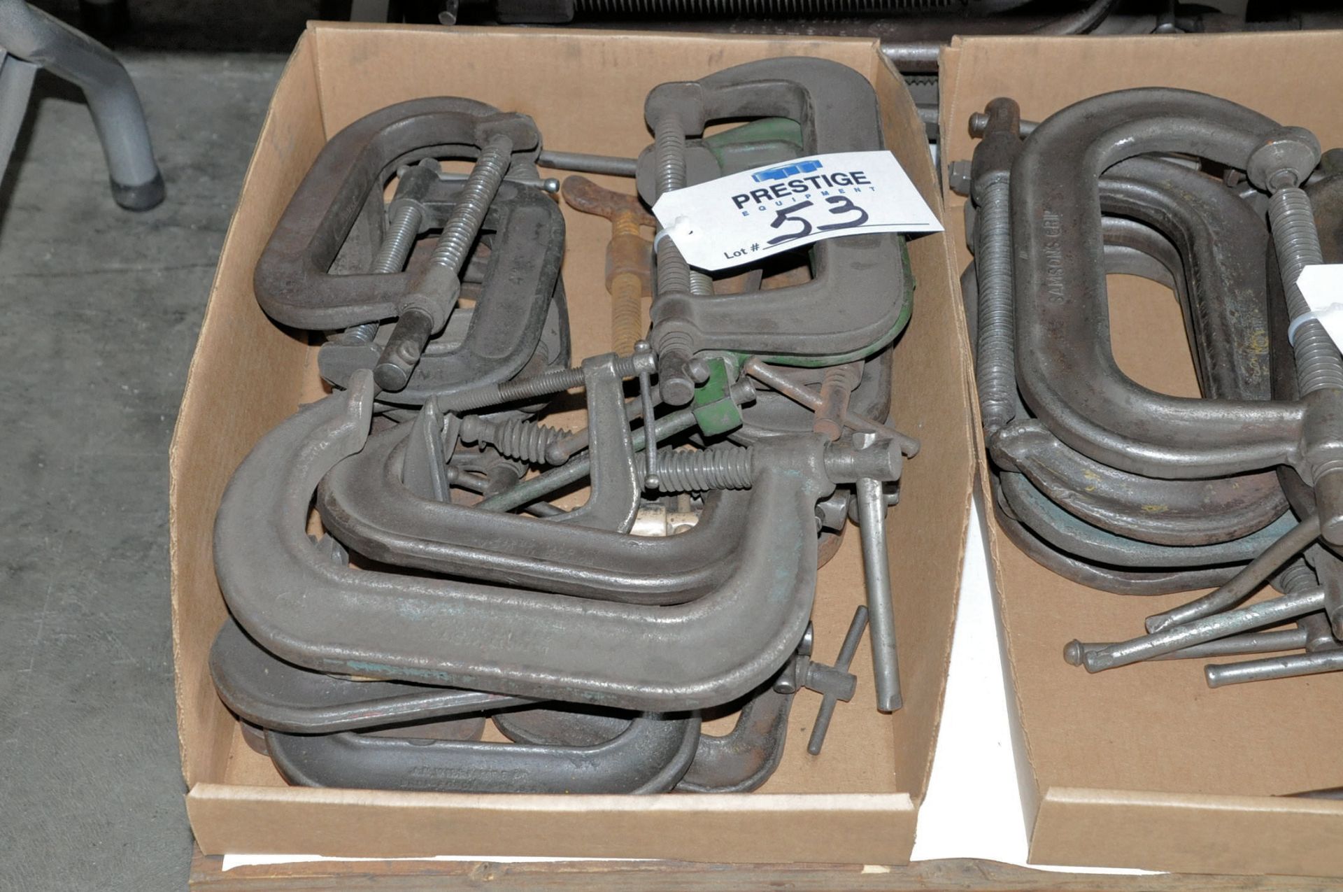 Lot-4" and 6" C-Clamps in (1) Box, (Bldg 1)