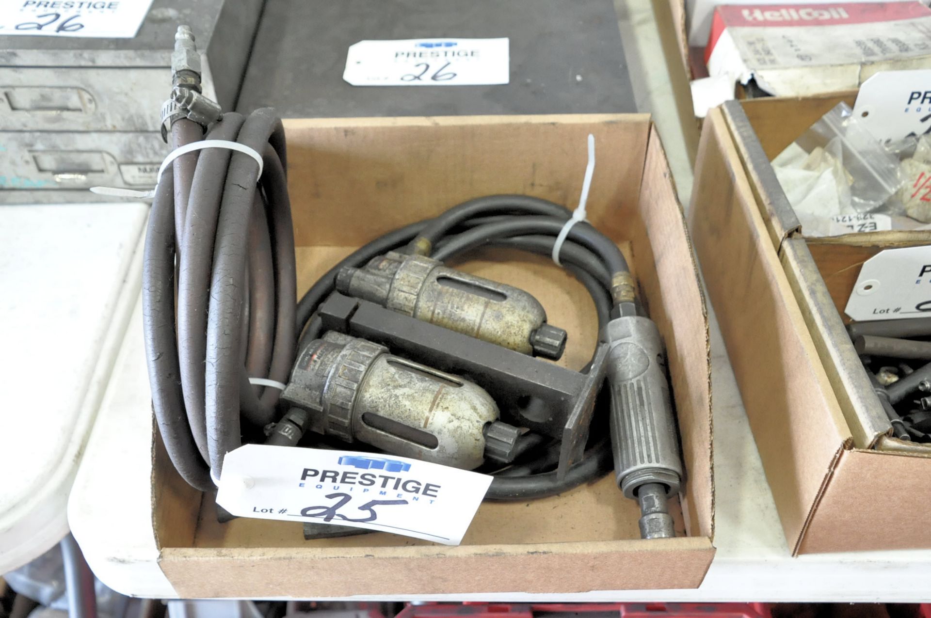 Pneumatic Straight Die Grinder with Oilers and Air Hose in (1) Box, (Bldg 1)