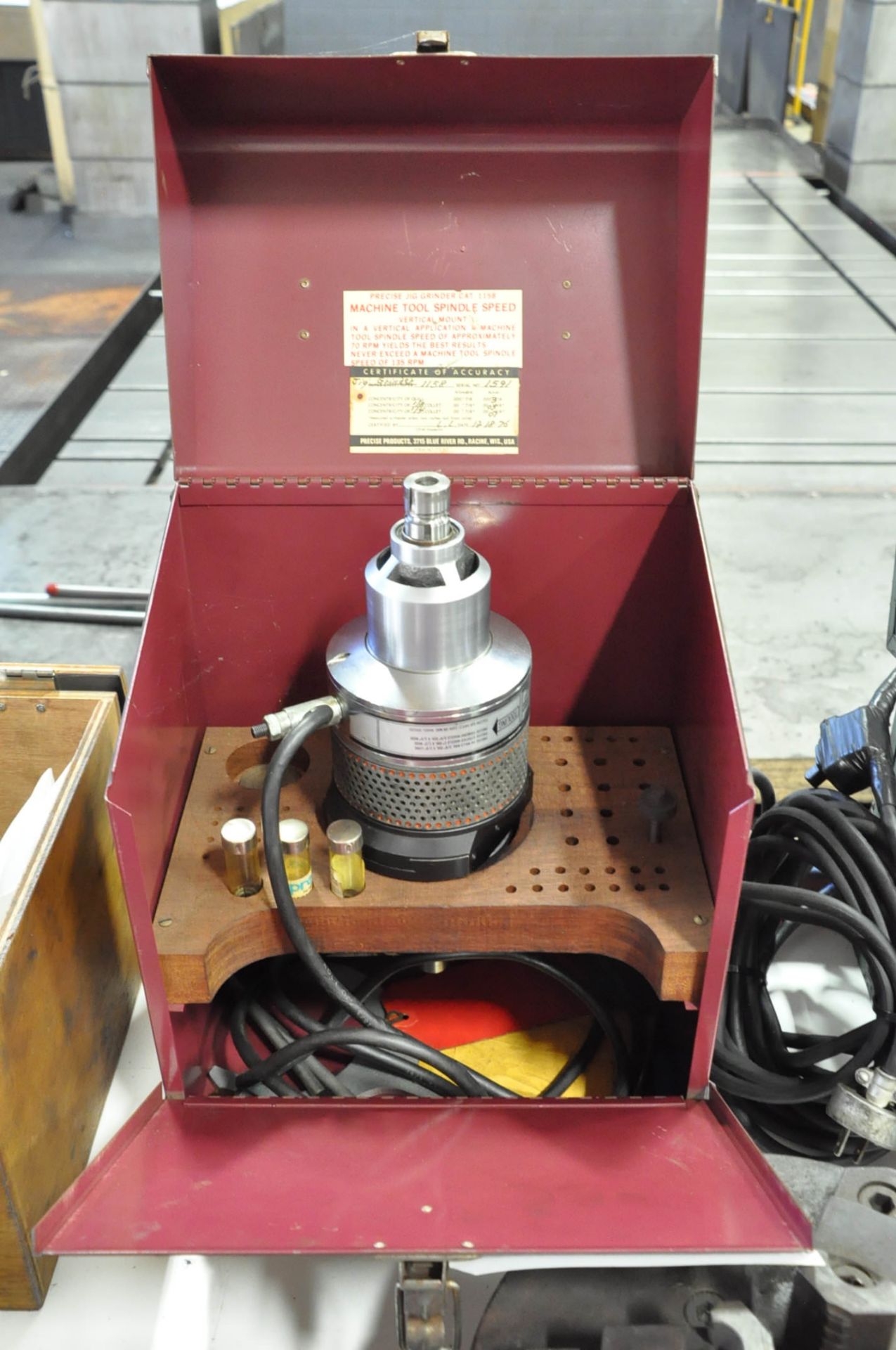 Precise 1158, 45,000 RPM Jig Grinding Spindle, with Case, (Bldg 1)