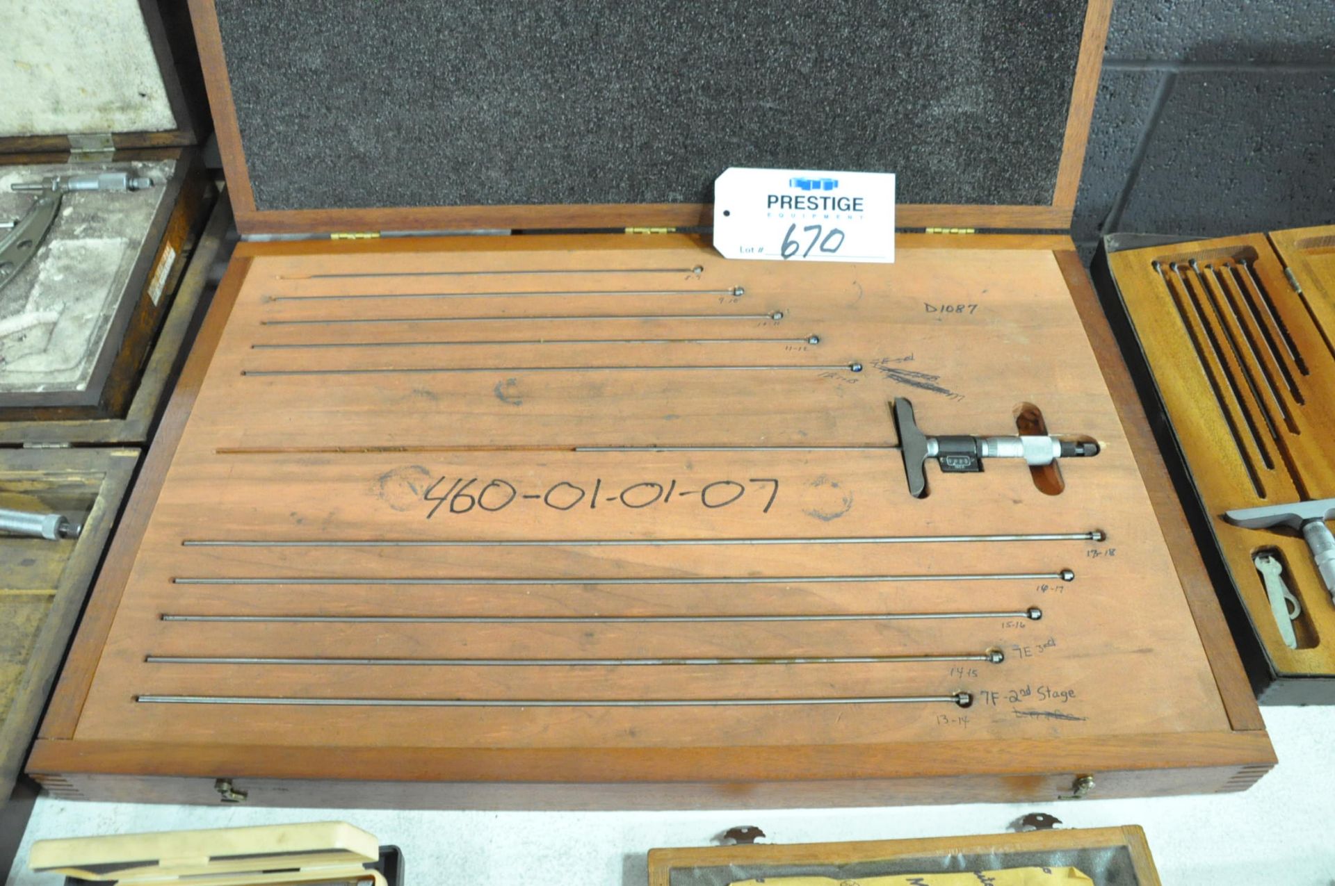 Starrett No. 446, Depth Micrometer Set, (Bldg 1)